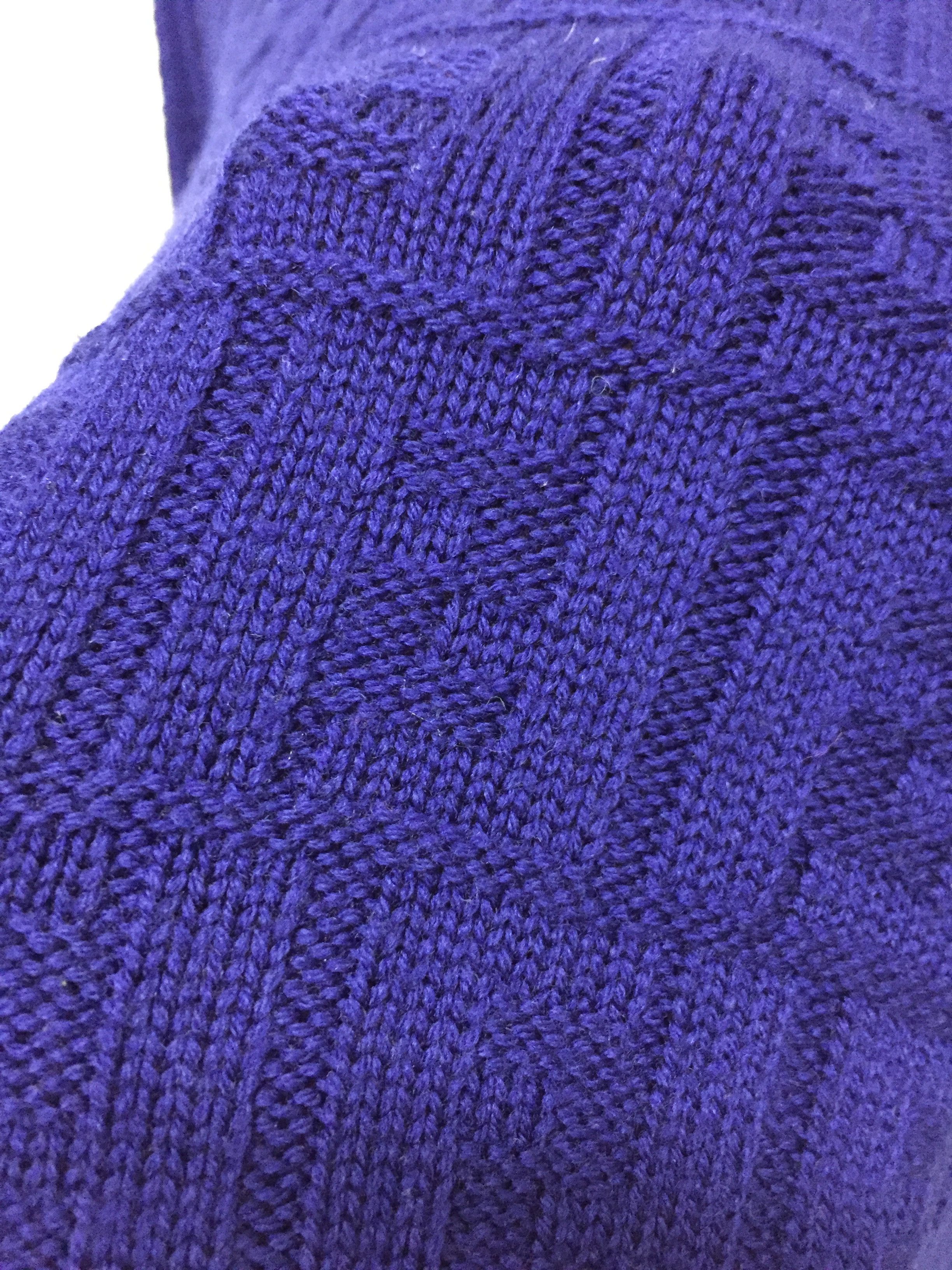 Fendi 90's FENDI Blue Monogram Logo knit Size US M / EU 48-50 / 2 - 8 Thumbnail