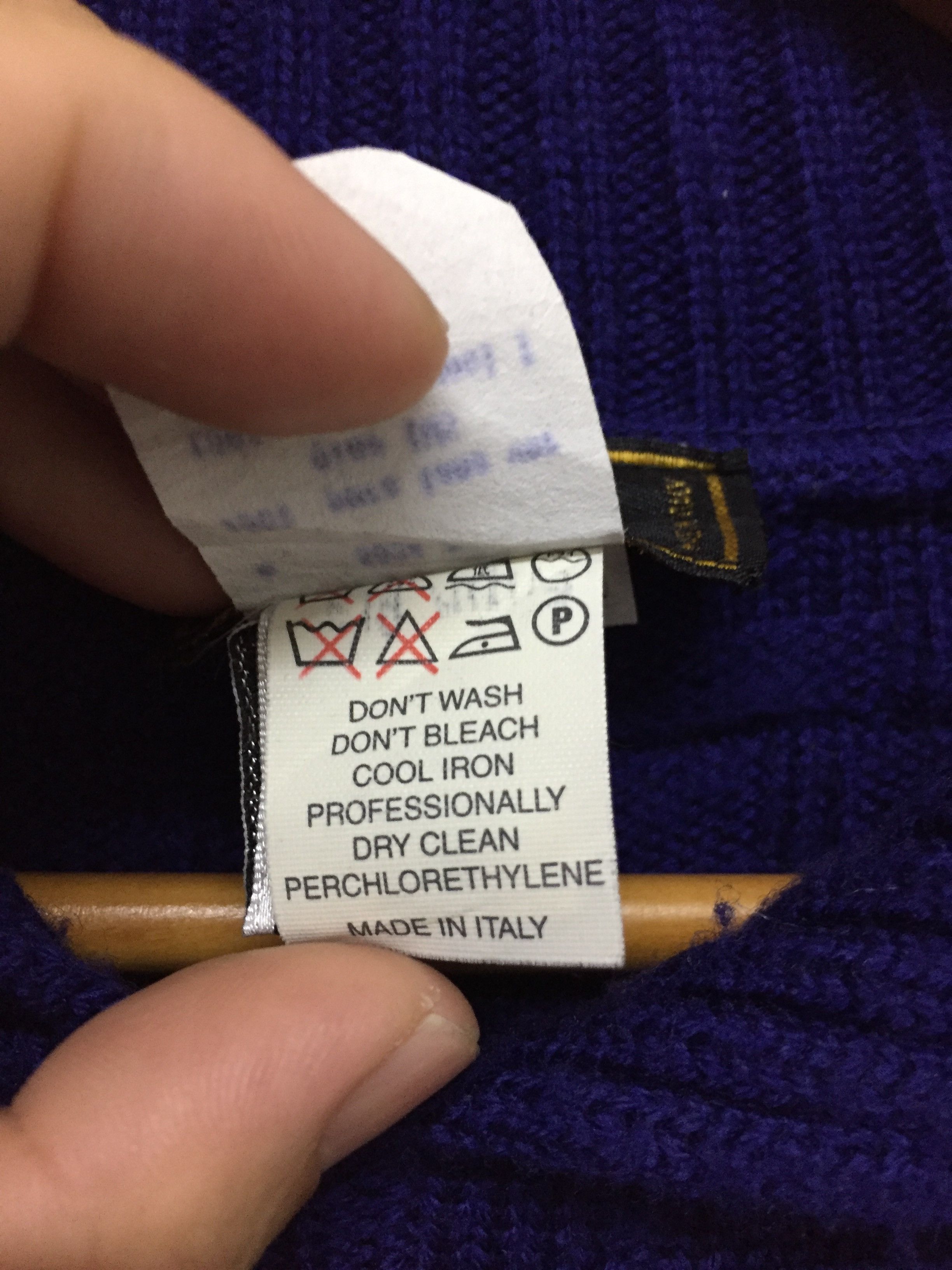 Fendi 90's FENDI Blue Monogram Logo knit Size US M / EU 48-50 / 2 - 13 Thumbnail