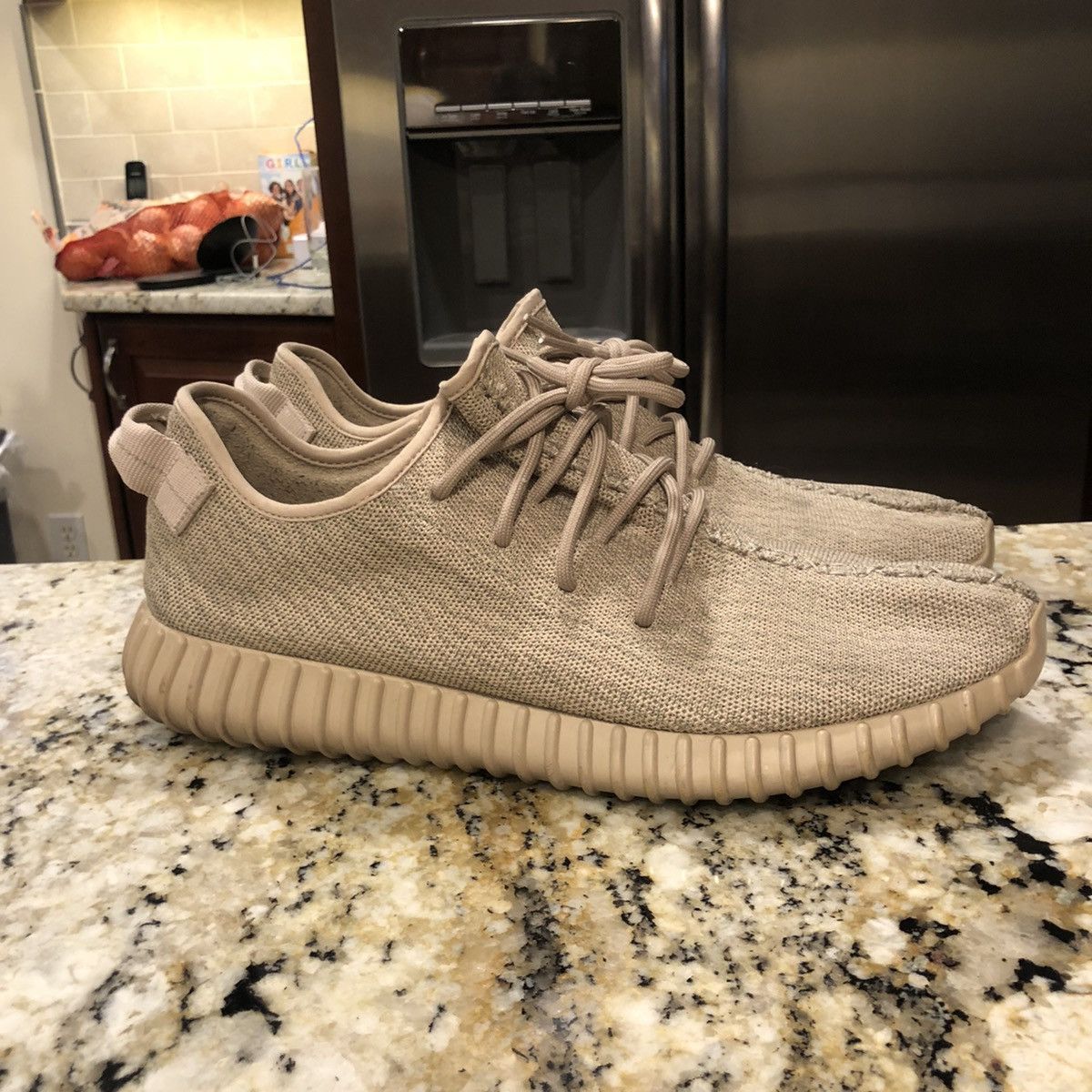 Adidas × Kanye West Yeezy Boost 350 Oxford Tan 2015 Size US 12.5 / EU 45-46 - 2 Thumbnail