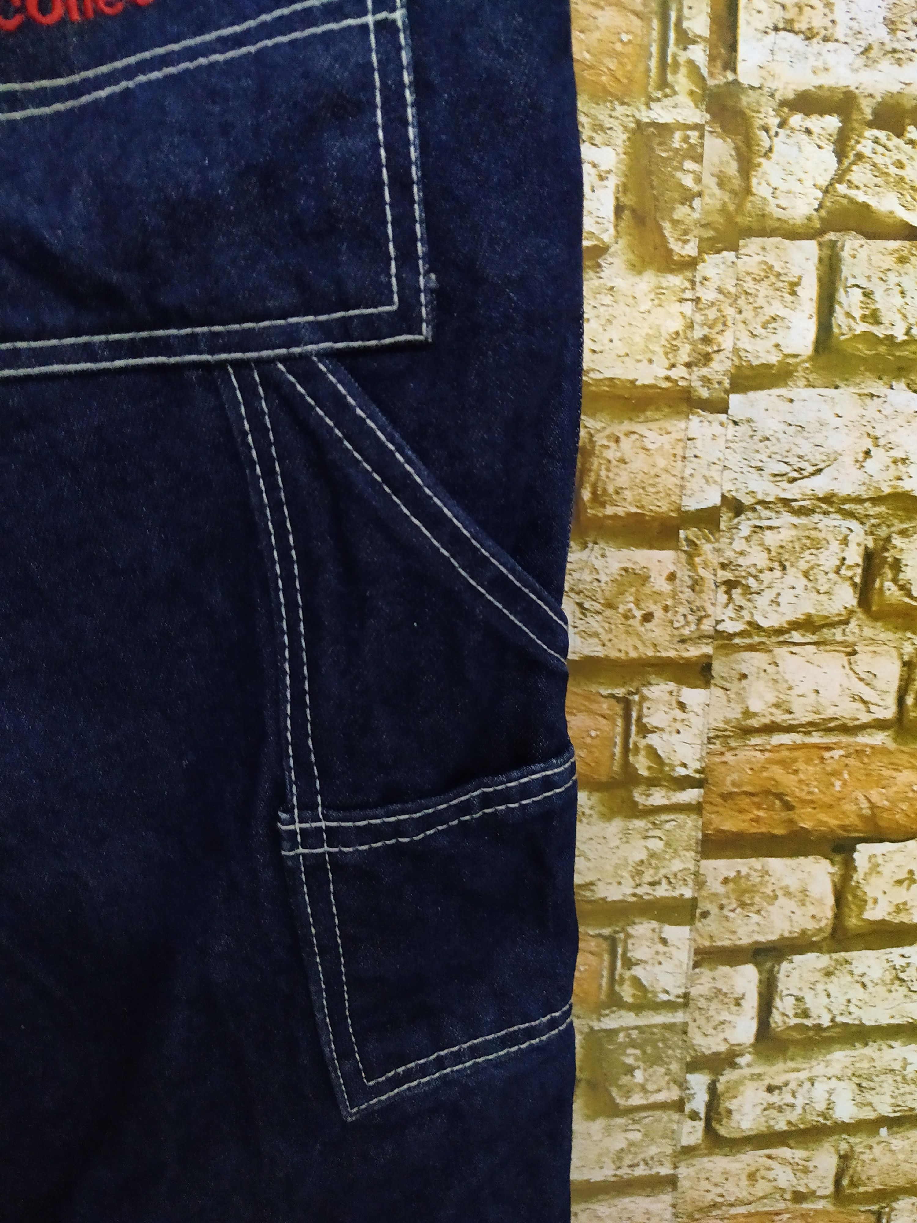 Sean John × Vintage 90s SEAN JOHN CARPENTER BAGGY DENIM (B876) Size US 37 - 5 Thumbnail
