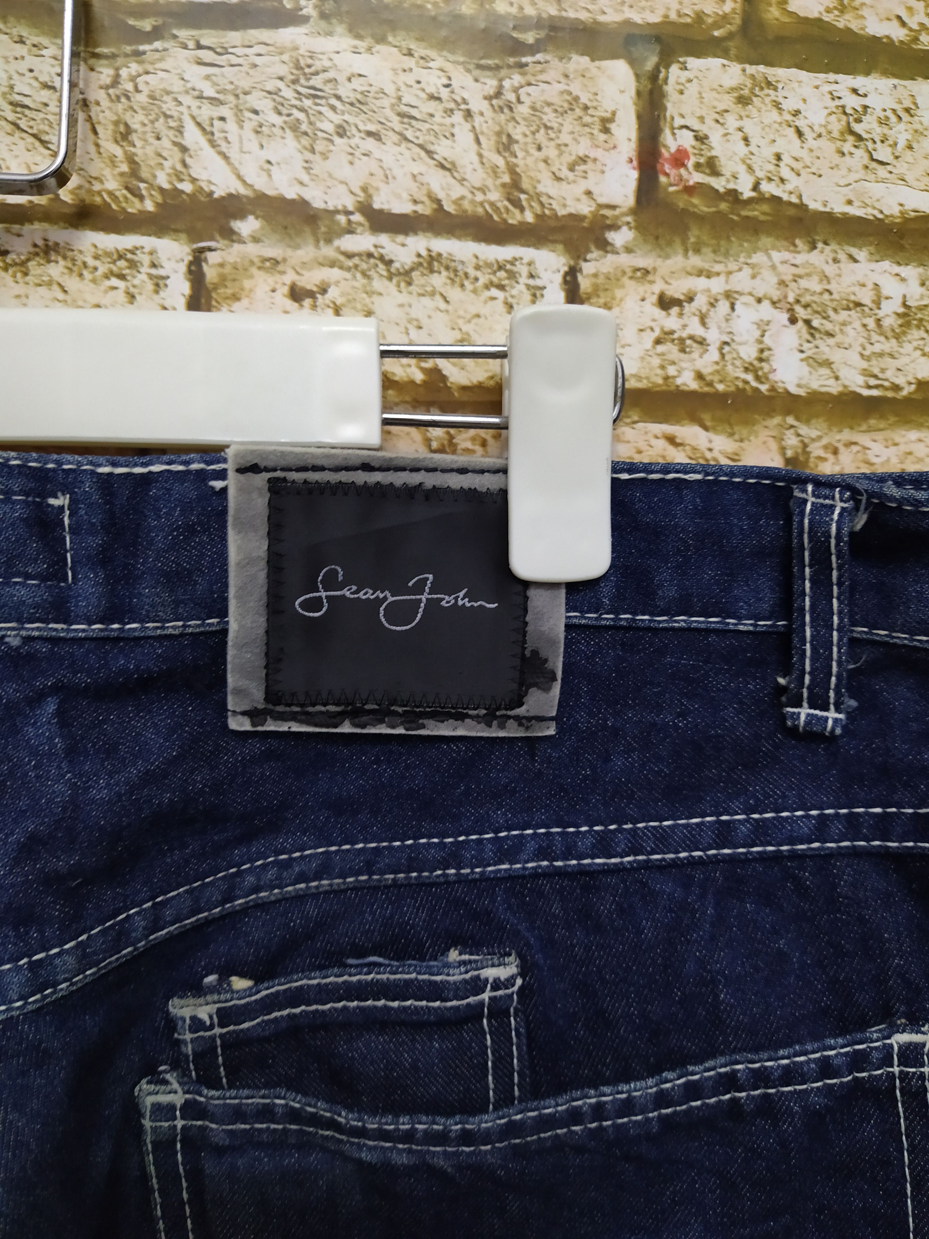 Sean John × Vintage 90s SEAN JOHN CARPENTER BAGGY DENIM (B876) Size US 37 - 4 Thumbnail