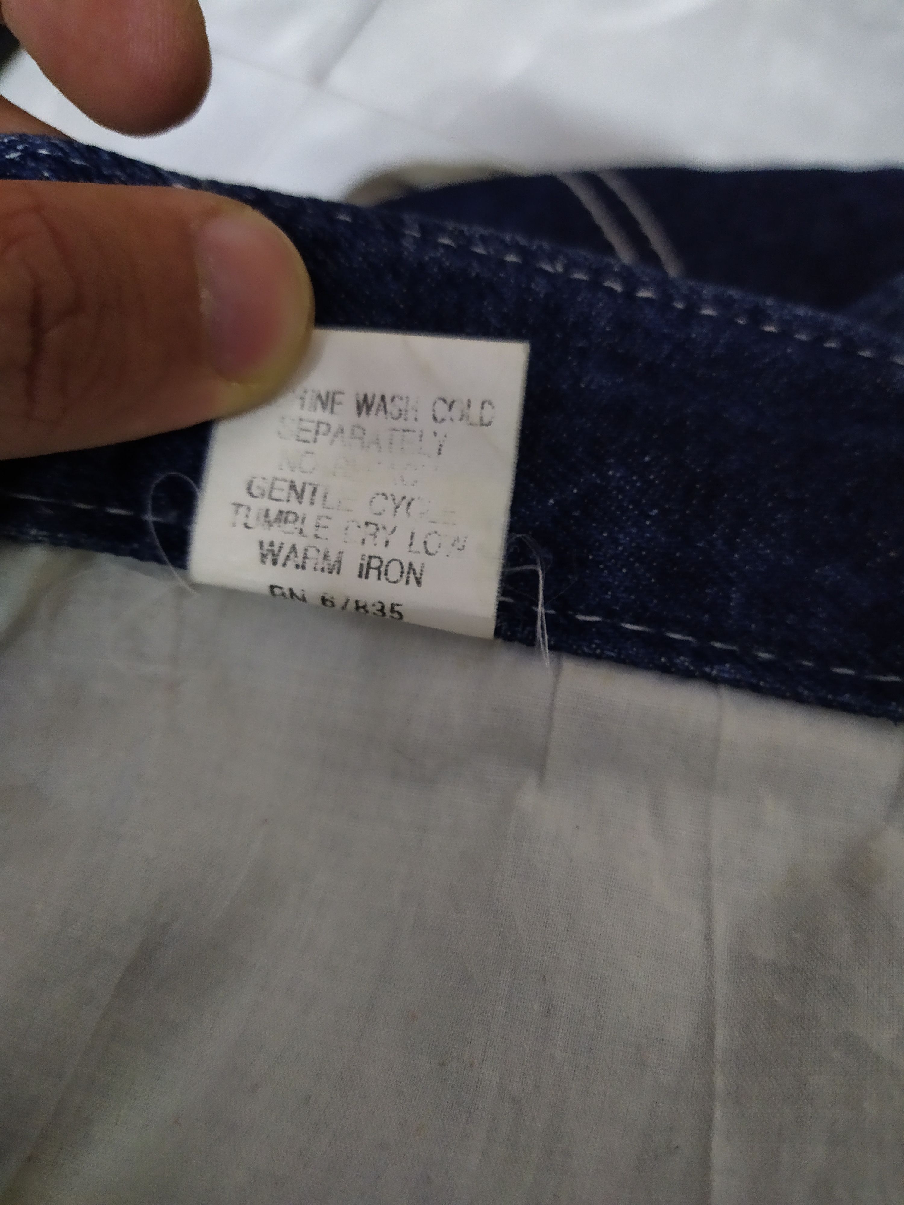 Sean John × Vintage 90s SEAN JOHN CARPENTER BAGGY DENIM (B876) Size US 37 - 10 Thumbnail