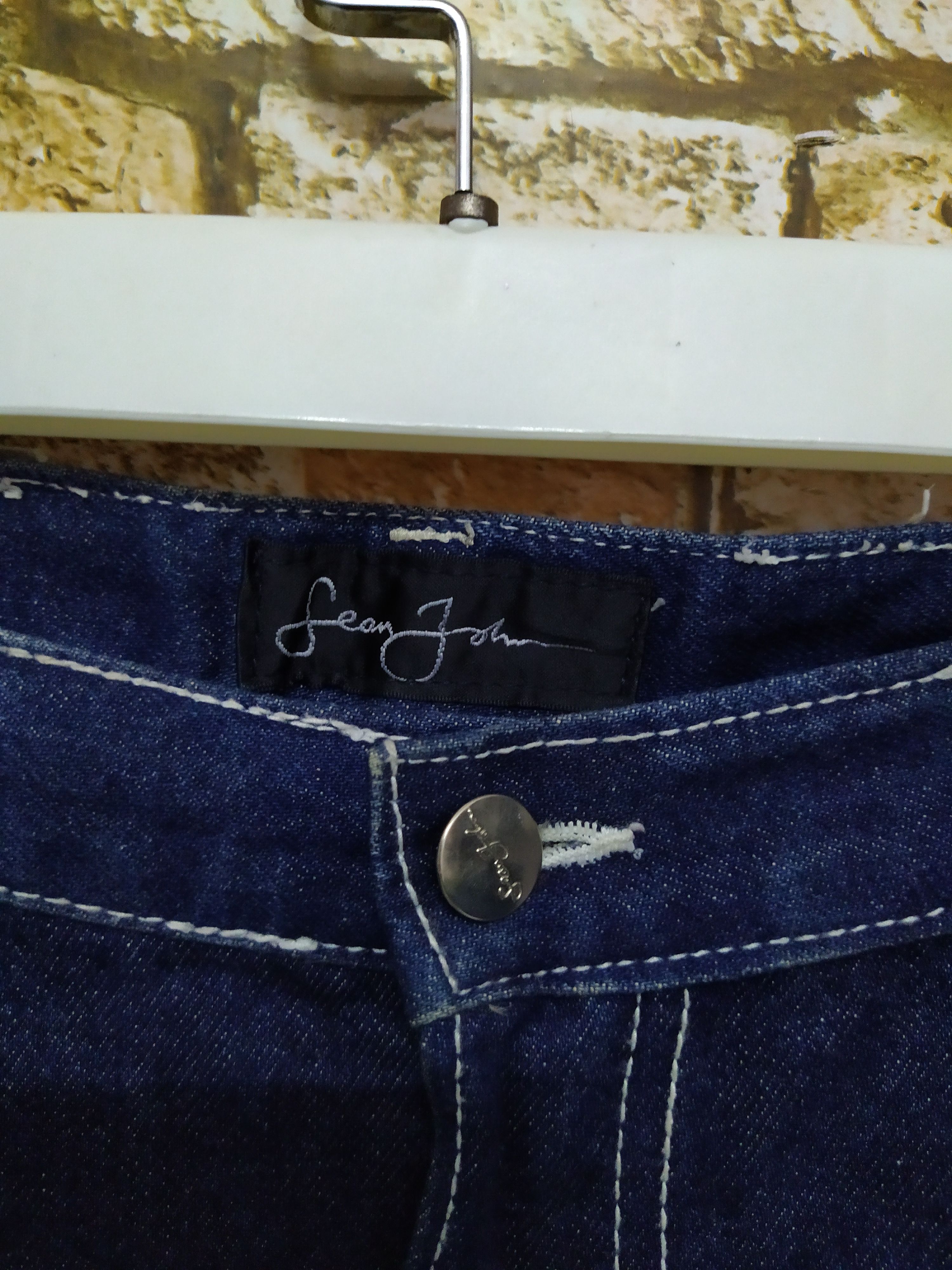 Sean John × Vintage 90s SEAN JOHN CARPENTER BAGGY DENIM (B876) Size US 37 - 8 Thumbnail