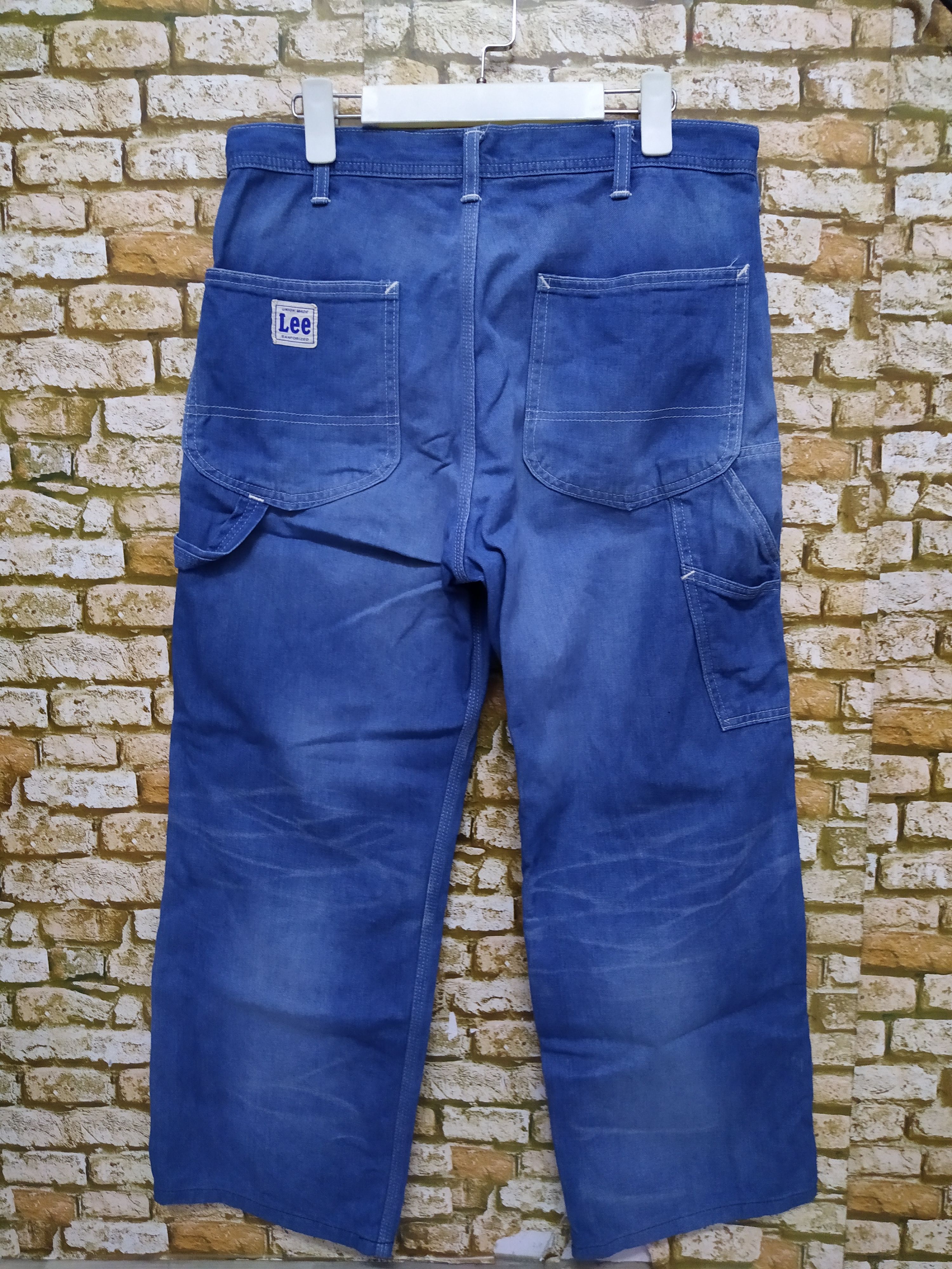 Lee LEE UNION MADE CARPENTER INDIGO DENIM (B875) W34 Size US 34 / EU 50 - 1 Thumbnail