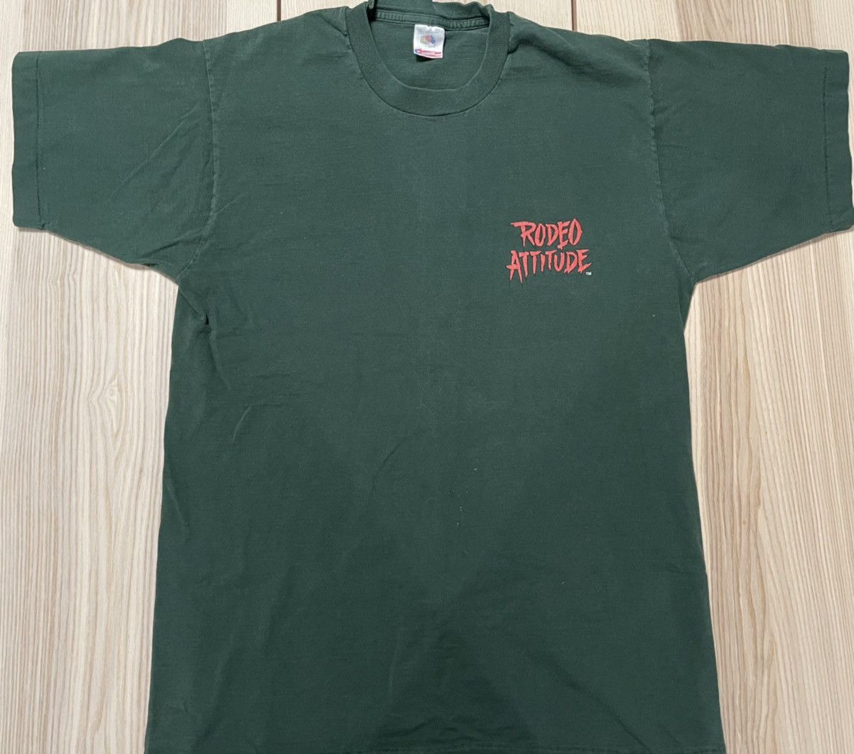 Fruit Of The Loom × Vintage Vintage 1995 Rodeo Attitude Thought You Could Ride Shirt Size US L / EU 52-54 / 3 - 1 Thumbnail