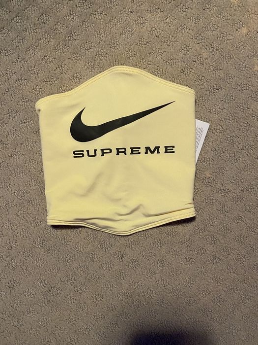 Supreme Supreme Nike Neck Warmer Pale Yellow | Grailed