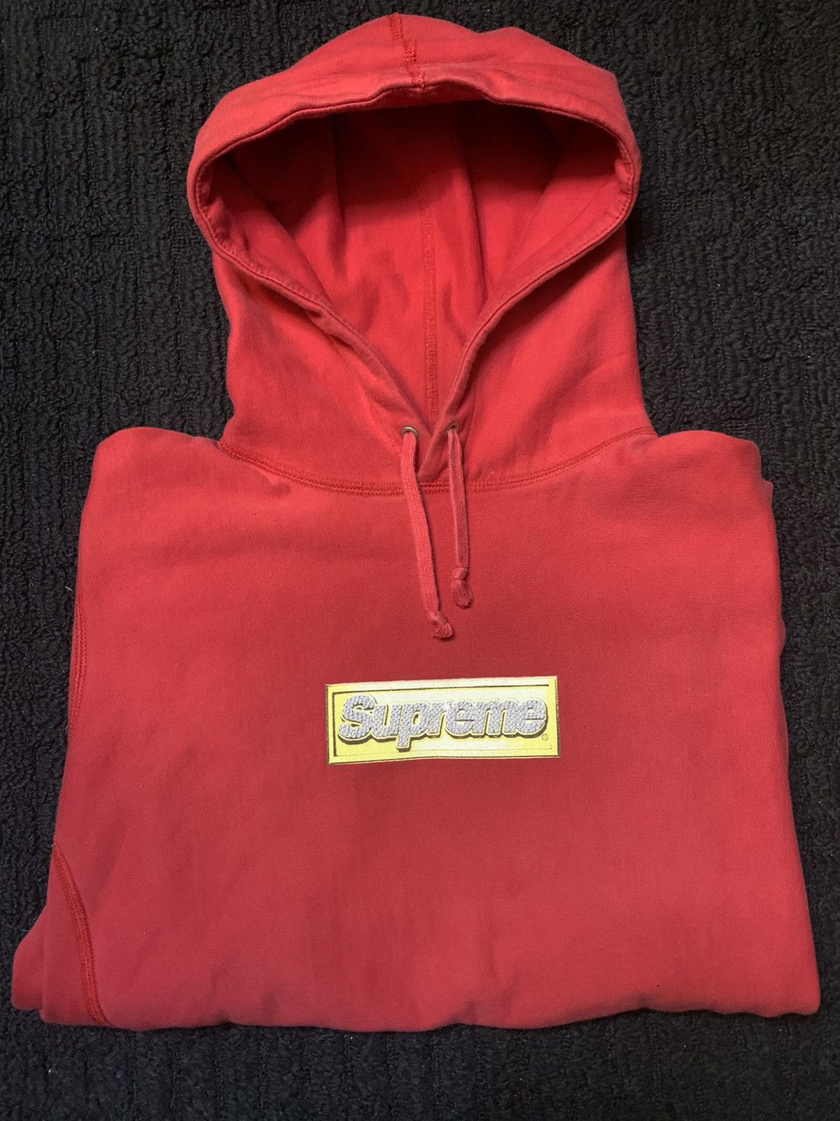 Supreme Bling Red Supreme Hoodie, Grailed