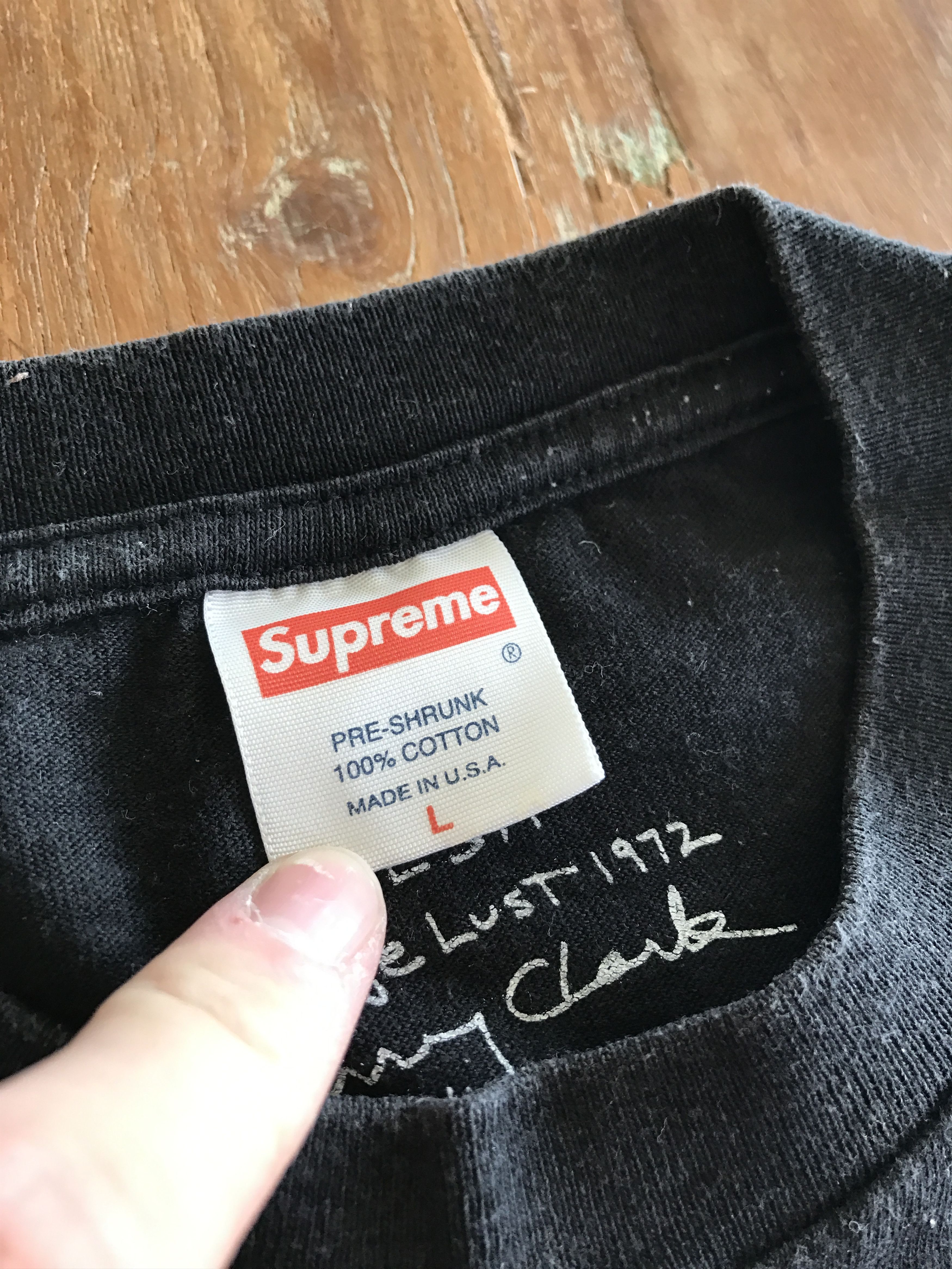 Supreme 2005 Larry Clark Teenage Lust Tee Size US L / EU 52-54 / 3 - 7 Thumbnail