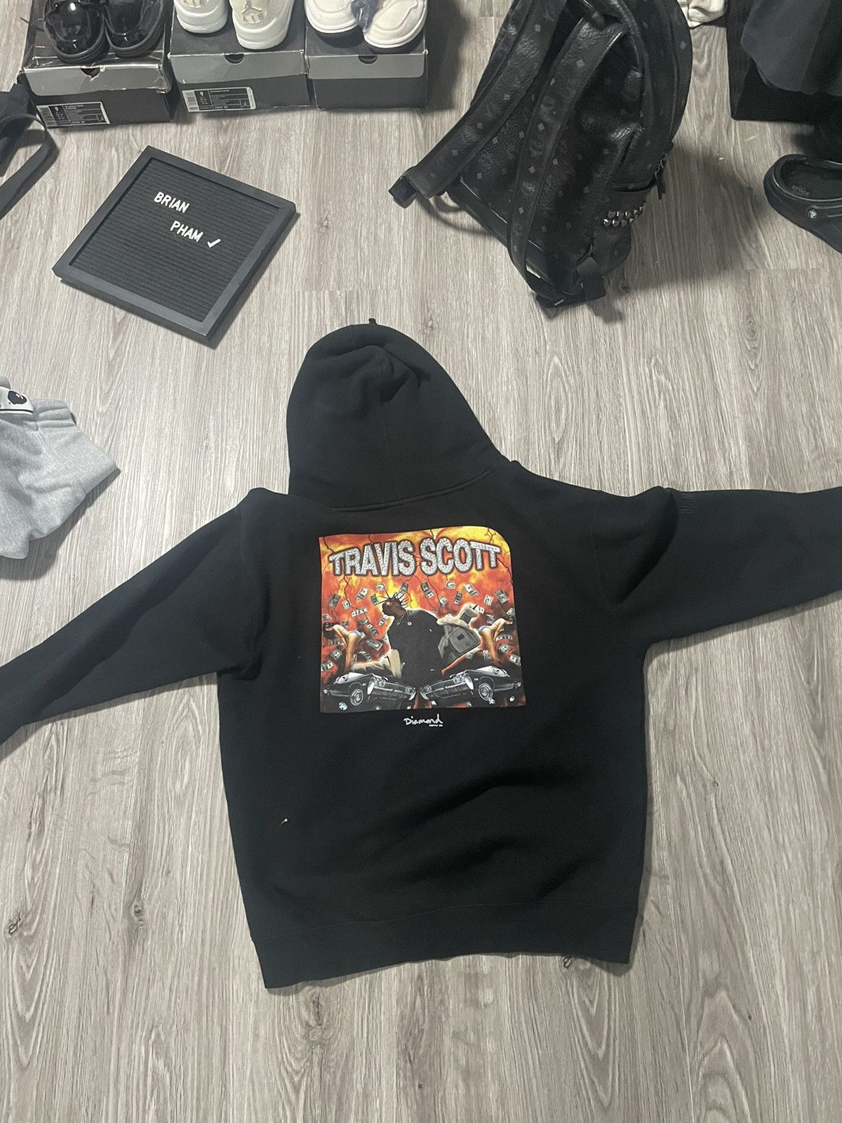 Travis Scott Diamond purchases Supply Collab Hoodie