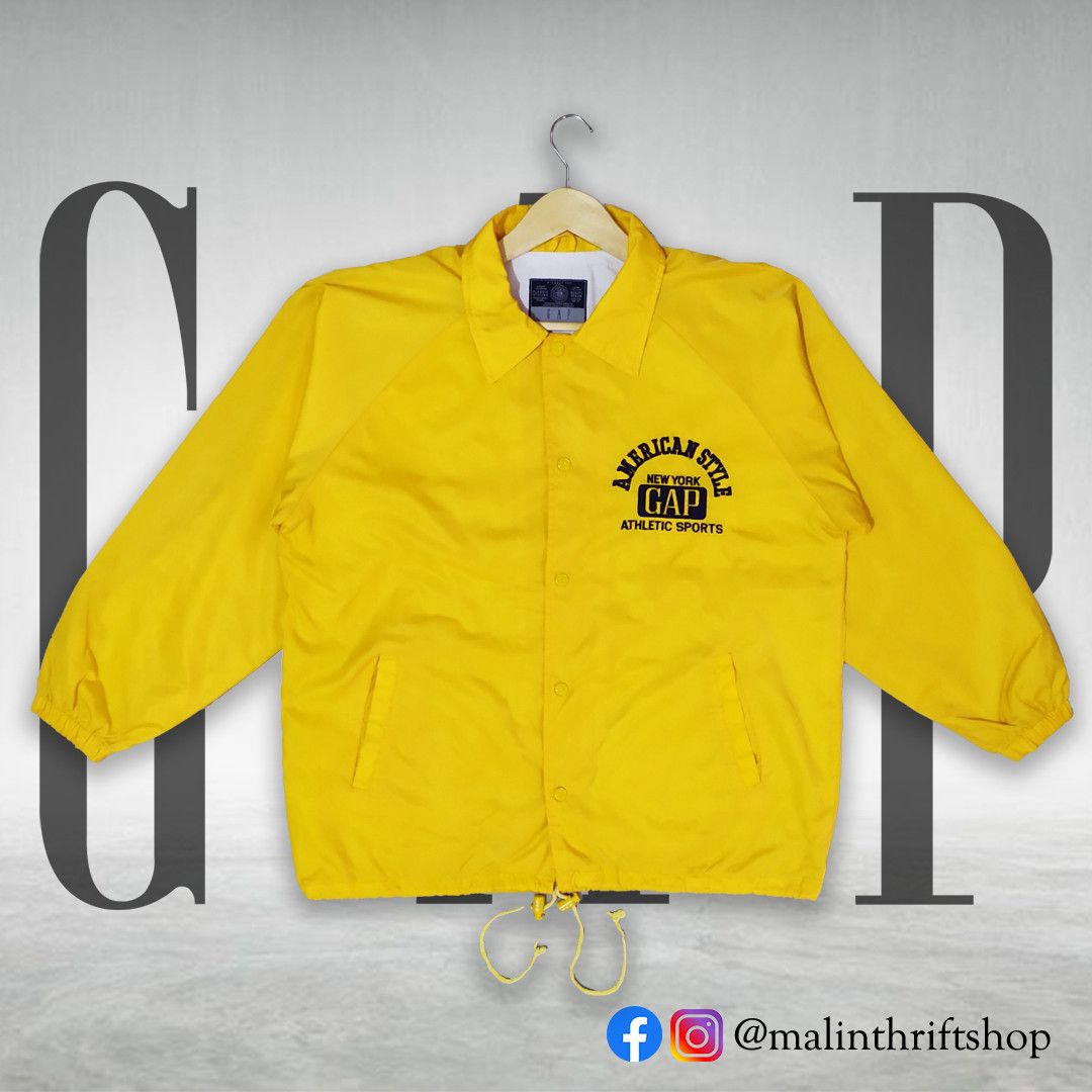 Yellow gap jacket sales