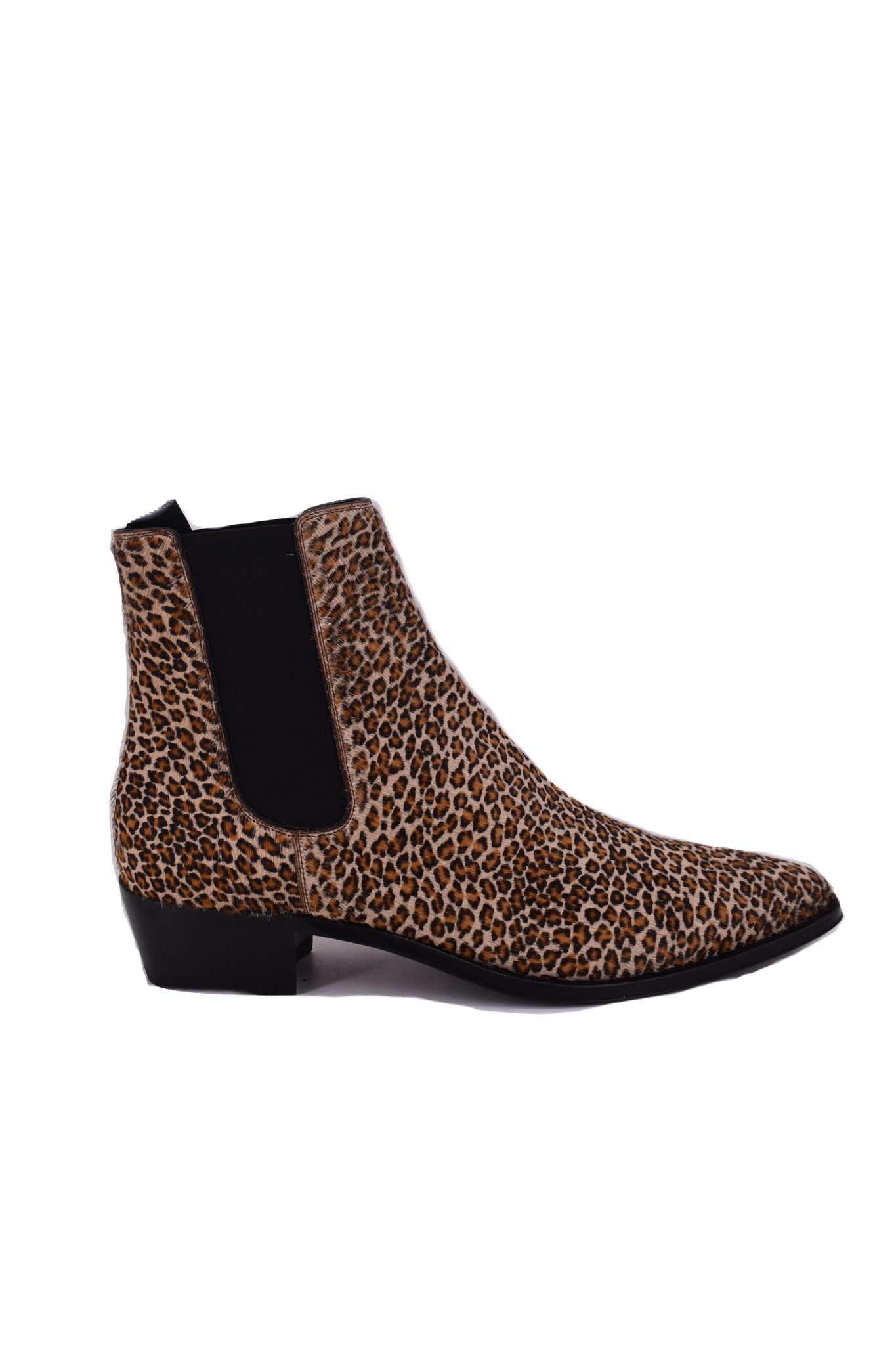 Celine Celine Carmague Brown Pony Hair Leopard Print Boots Size US 12 / EU 45 - 1 Thumbnail