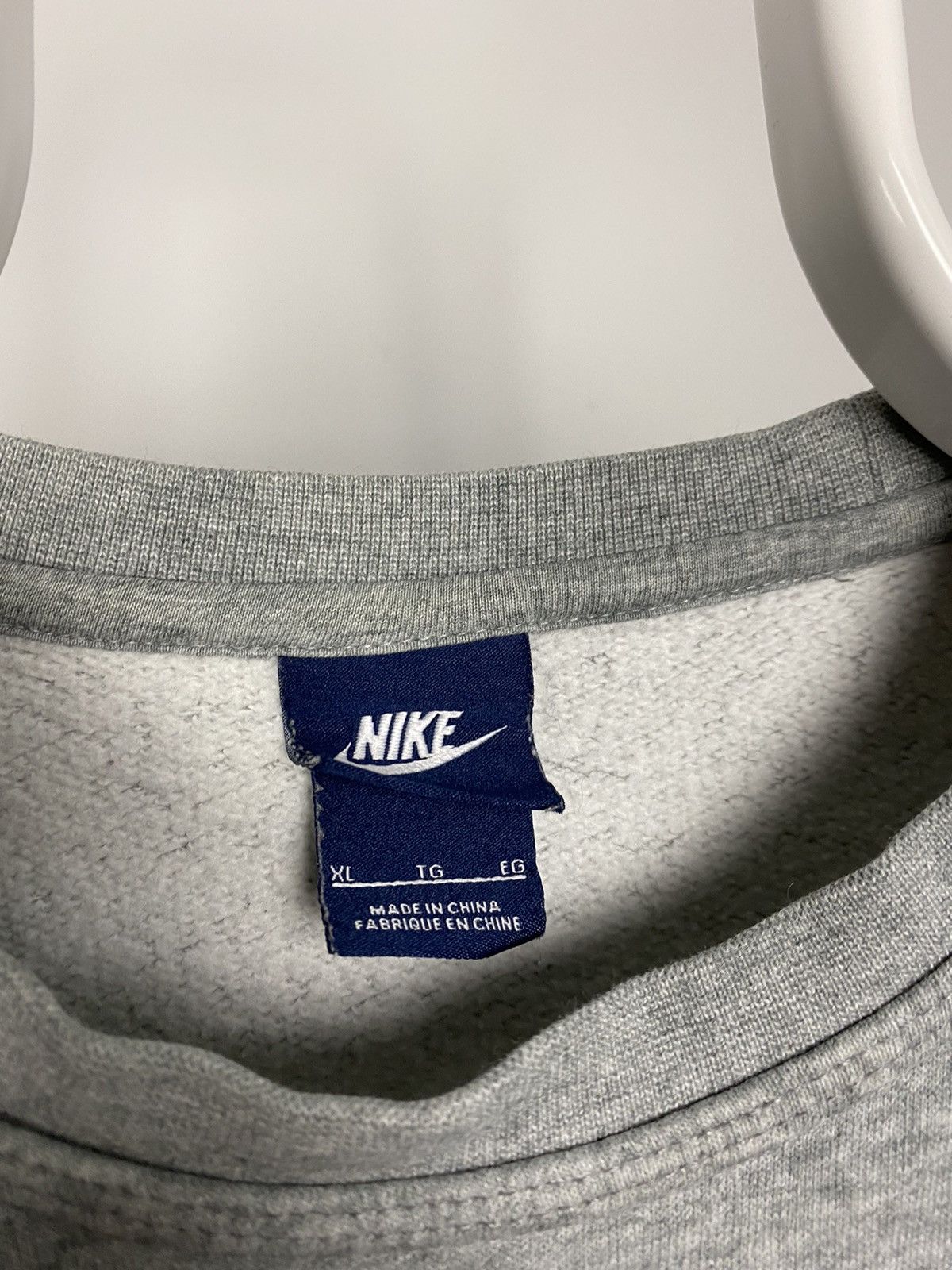 Nike × Vintage Nike spell out sweatshirt grey camo vintage style Size US XL / EU 56 / 4 - 4 Thumbnail
