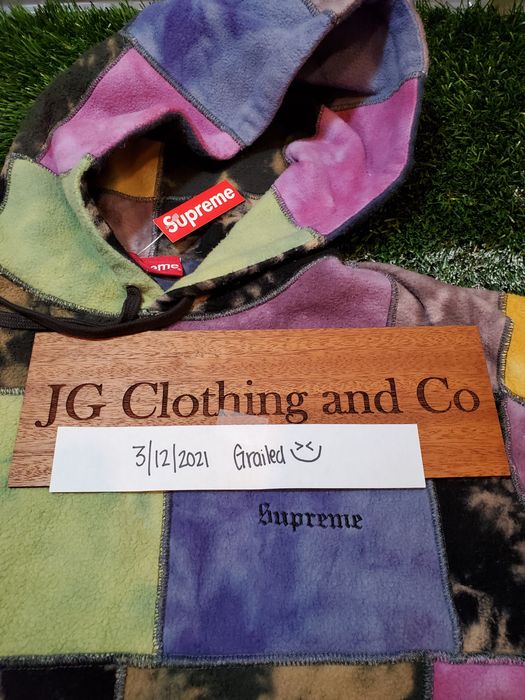 Supreme Supreme Patchwork Tie Dye Hooded Sweatshirt Tie Dye | Grailed