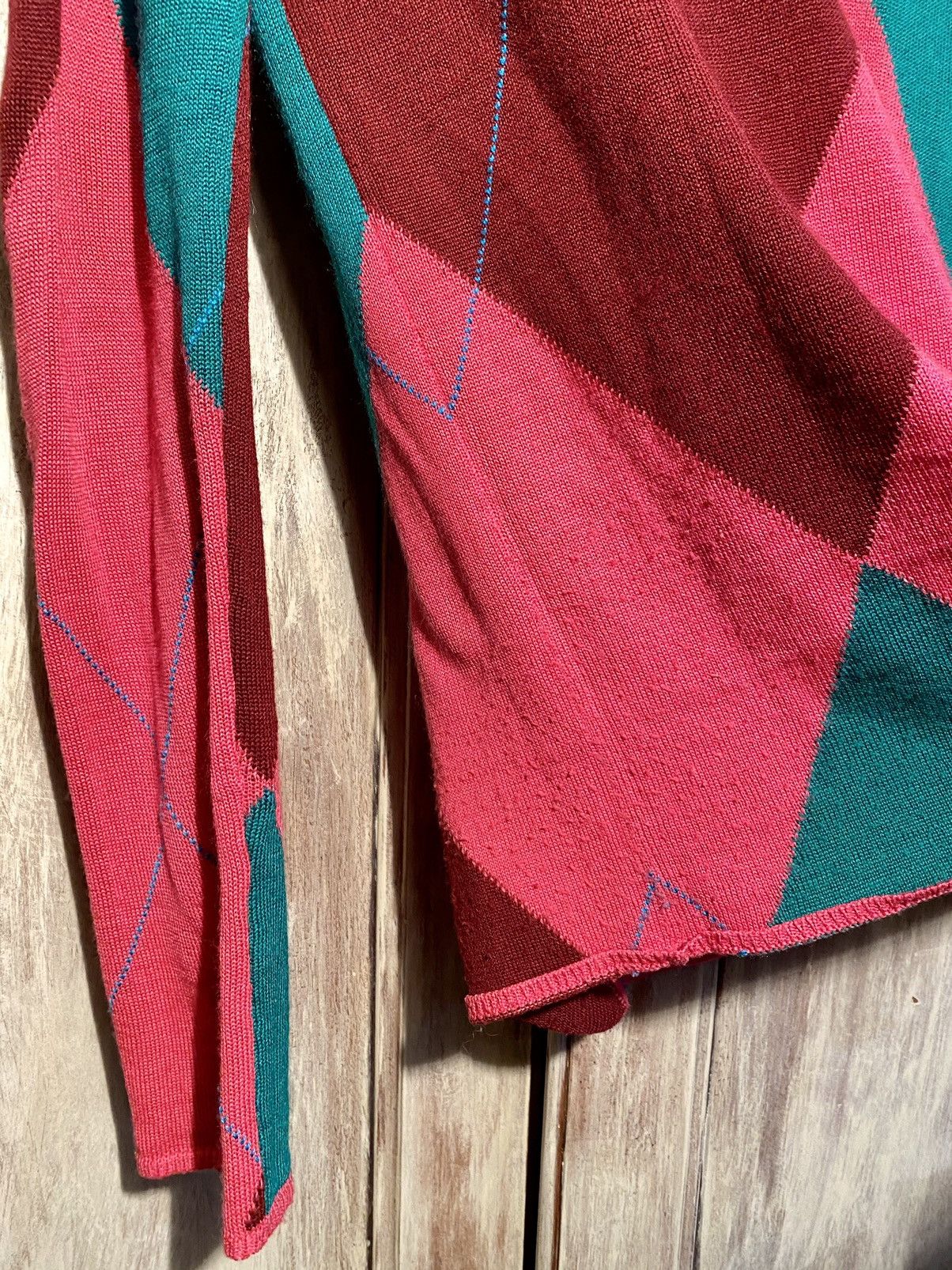 Comme des Garcons Comme des garçons homme plus M fuchsia argyle printed knit Size US M / EU 48-50 / 2 - 10 Thumbnail