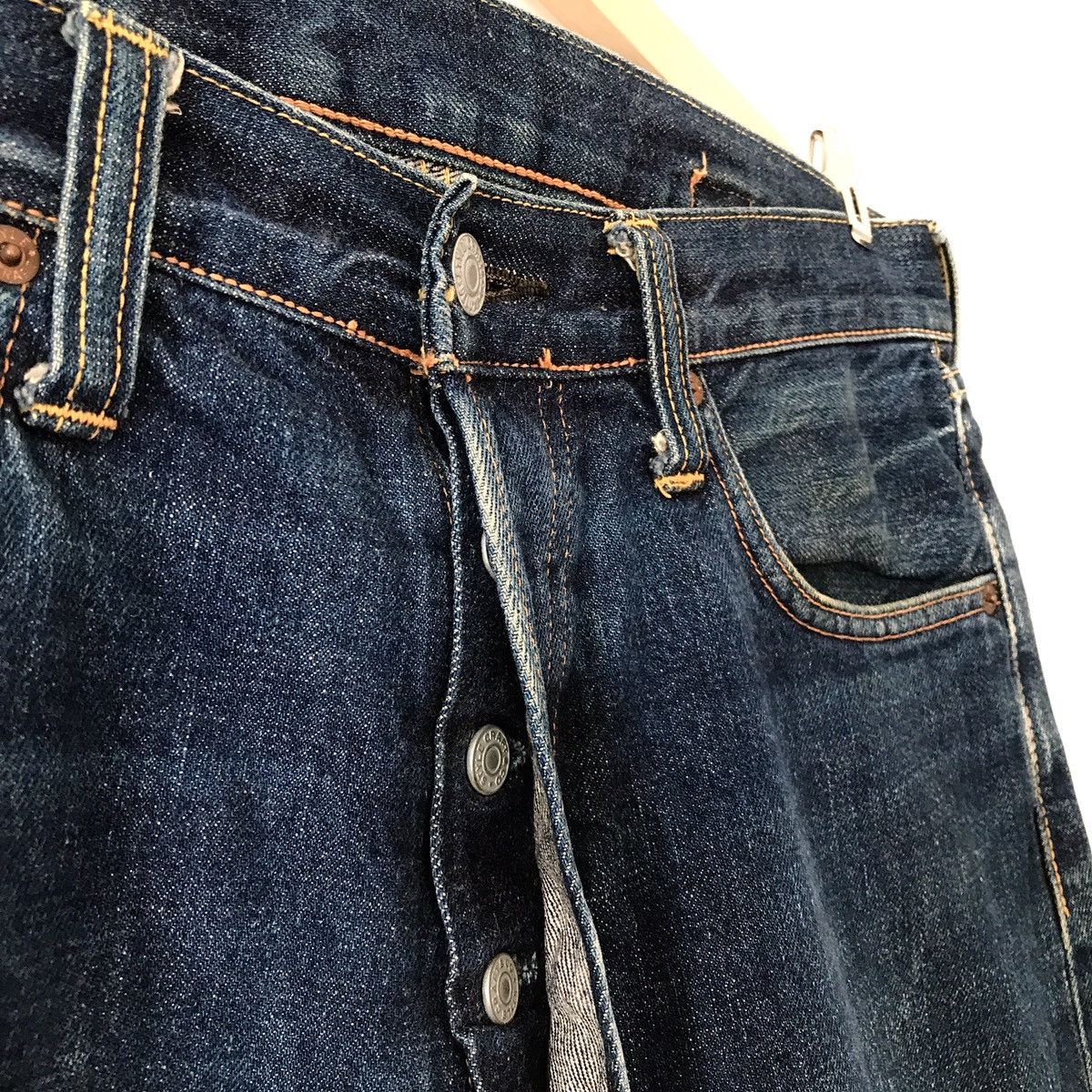 Evisu Authentic Vintage Evis Evisu Cinch Back Selvedge Denim Japan Size US 32 / EU 48 - 7 Thumbnail