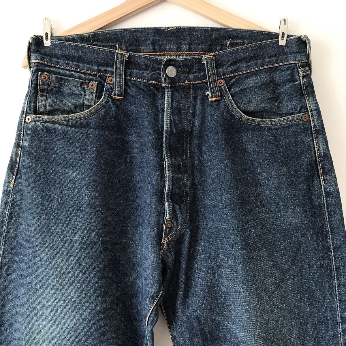 Evisu Authentic Vintage Evis Evisu Cinch Back Selvedge Denim Japan Size US 32 / EU 48 - 4 Thumbnail