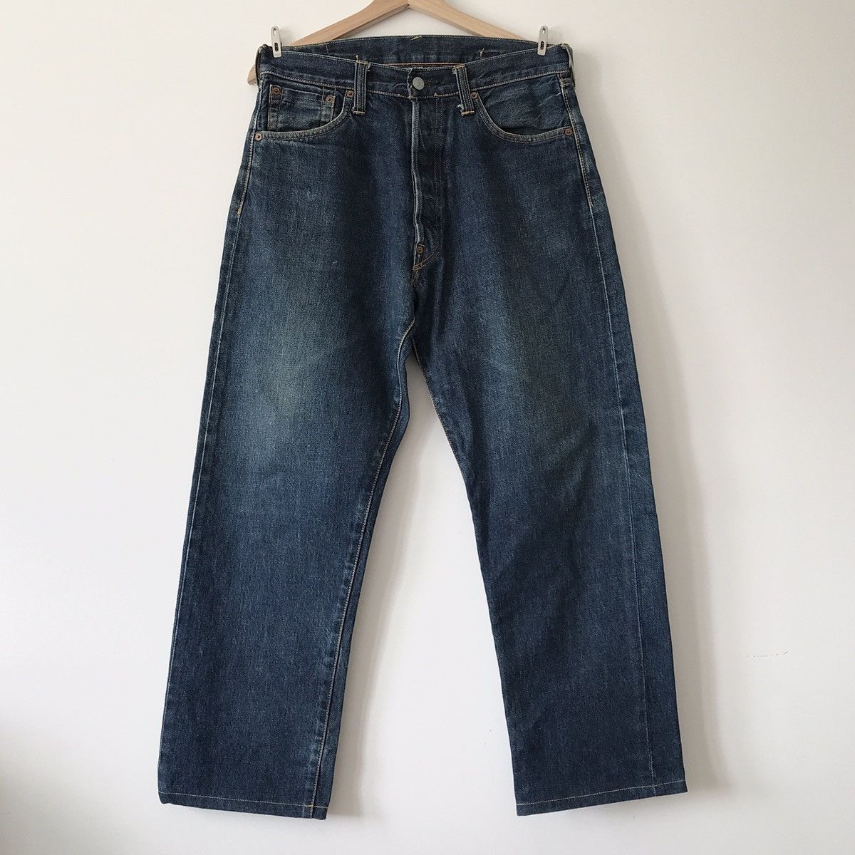 Evisu Authentic Vintage Evis Evisu Cinch Back Selvedge Denim Japan Size US 32 / EU 48 - 2 Thumbnail