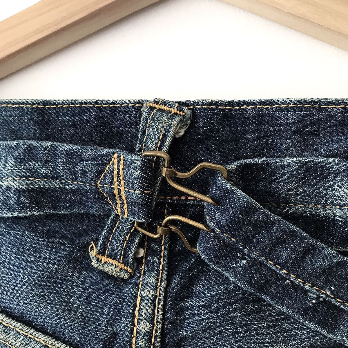 Evisu Authentic Vintage Evis Evisu Cinch Back Selvedge Denim Japan Size US 32 / EU 48 - 12 Thumbnail