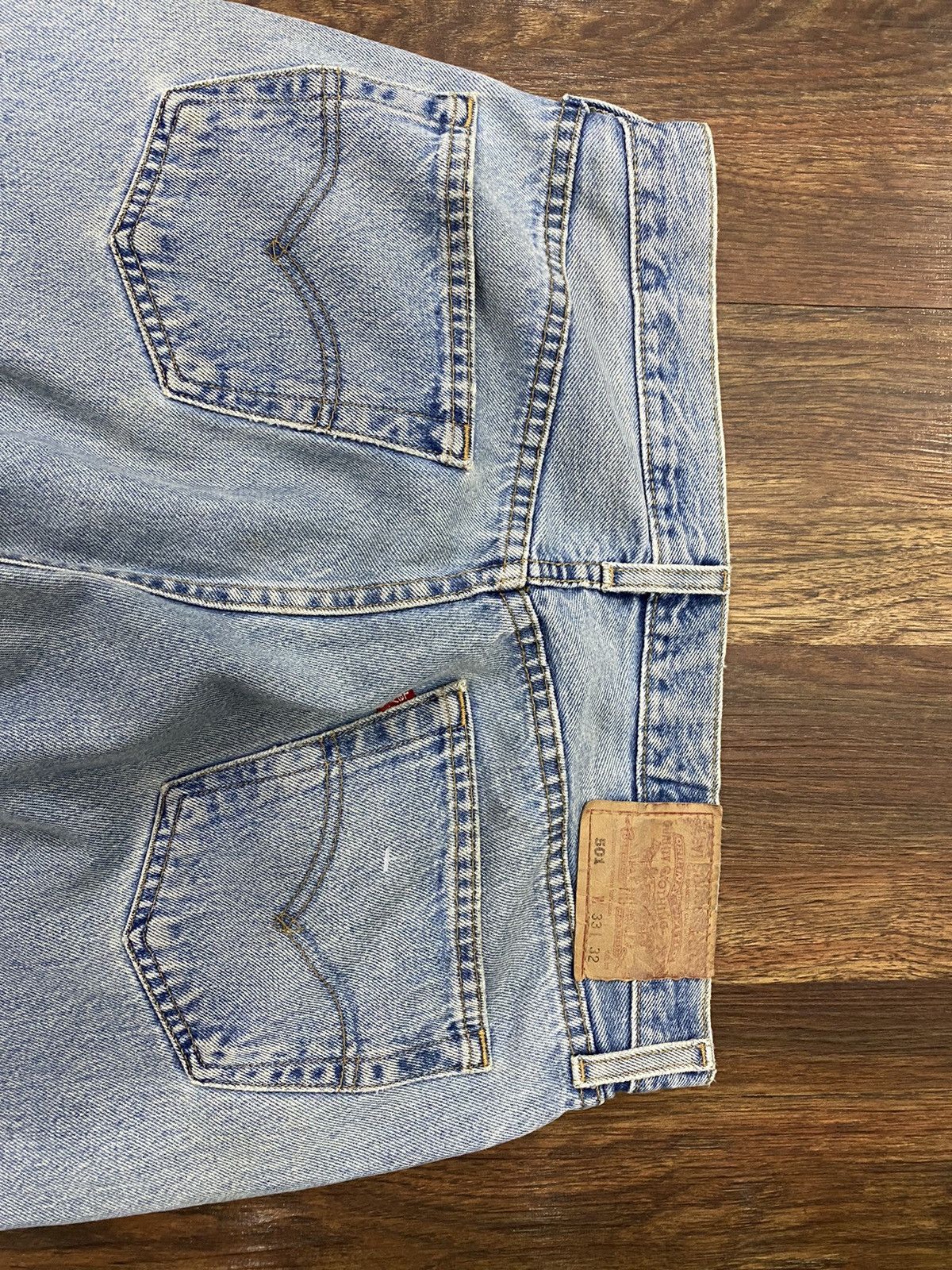 Levi's × Levi's Vintage Clothing × Vintage size 35x31.5 vintage levi's 501 90s made in USA Size US 35 - 5 Thumbnail