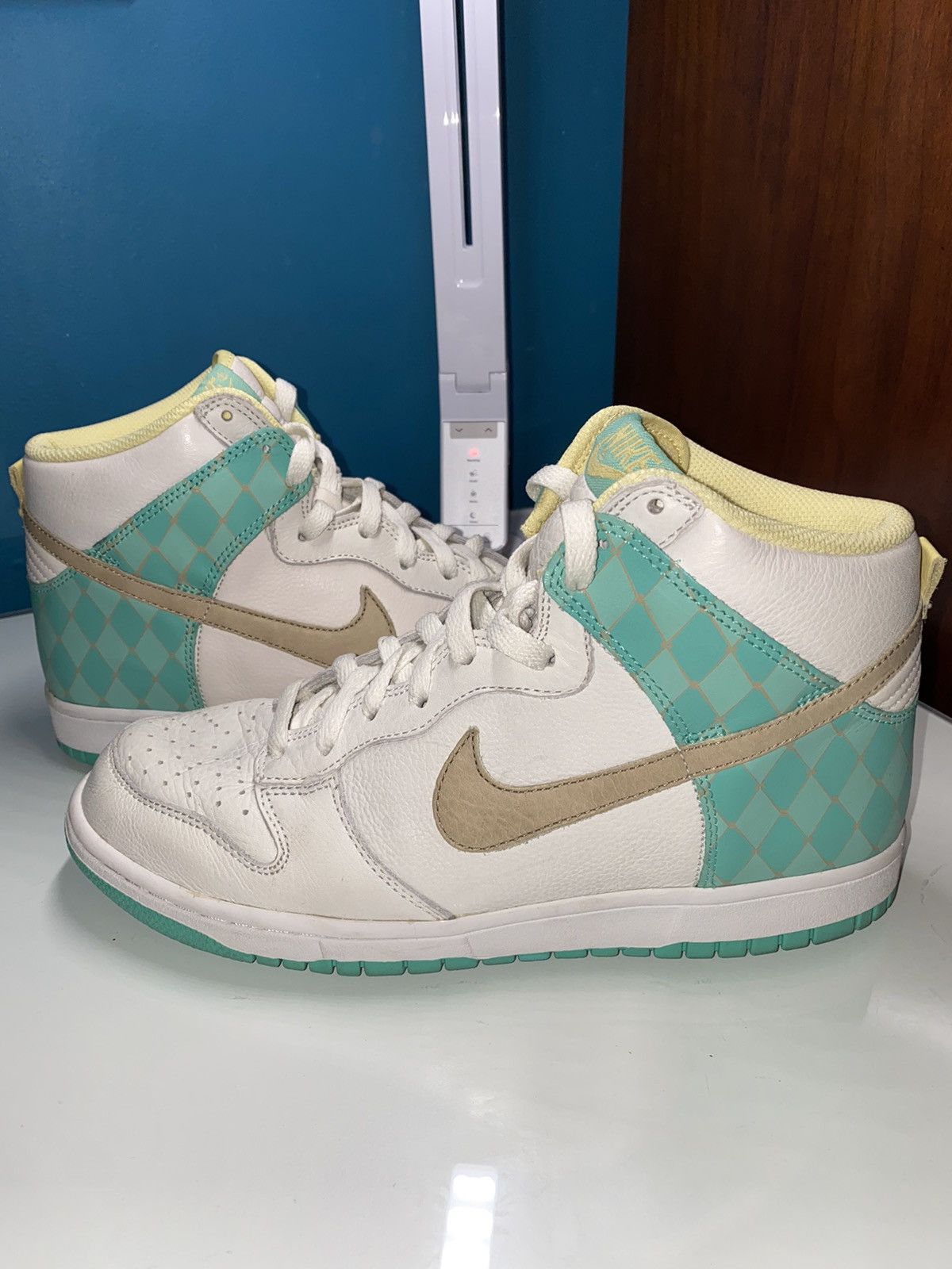 Nike Dunk High Premium Sail | Tweed-Azure Size US 9.5 / EU 42-43 - 2 Thumbnail