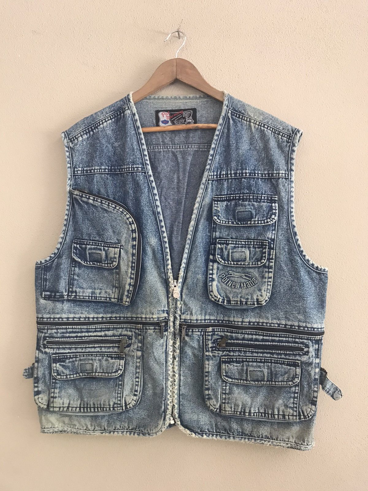 Poinewmang denim vest nice design