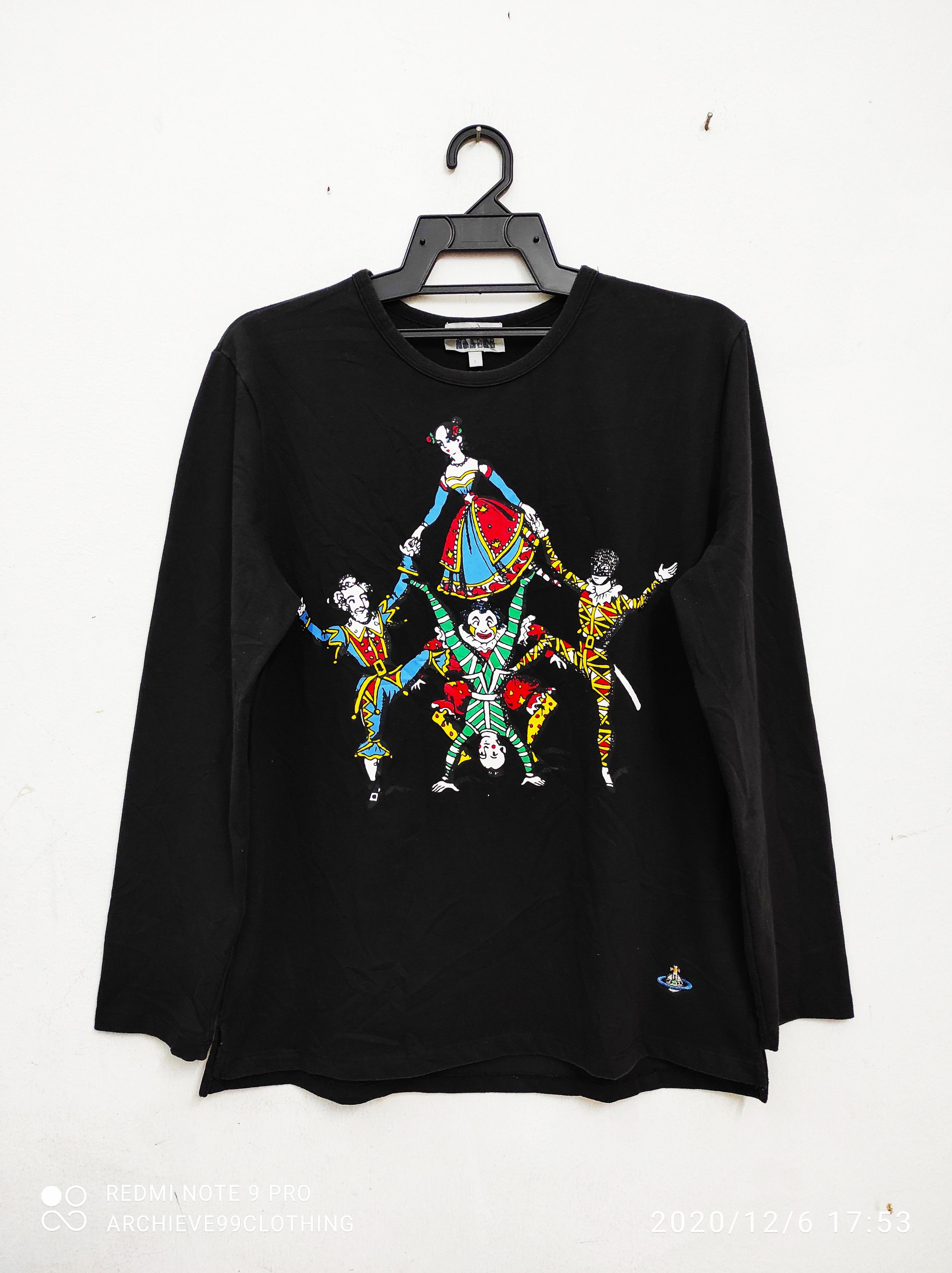 ✴︎Vivienne Westwood Long sleeve T-shirt✴︎ Palace x Vivienne Westwood Raglan Longsleeve White/Black