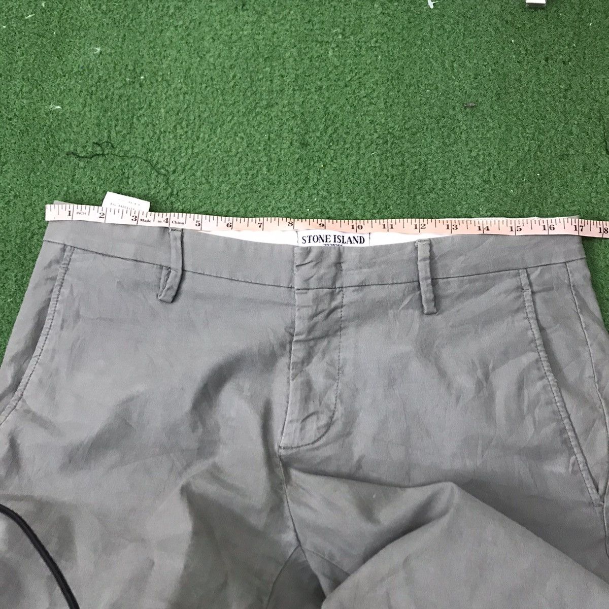 Stone Island Stone Island Trouser Slim Fit Army Green ‘1939355 Size US 33 - 11 Thumbnail