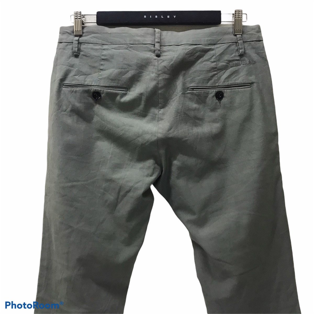 Stone Island Stone Island Trouser Slim Fit Army Green ‘1939355 Size US 33 - 5 Thumbnail