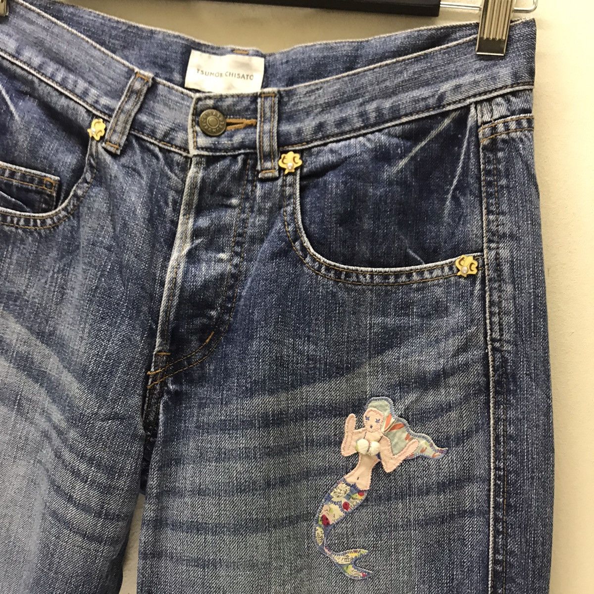Tsumori Chisato Tsumori Chisato Denim Art Mermaid Patchwork Size US 30 / EU 46 - 5 Thumbnail