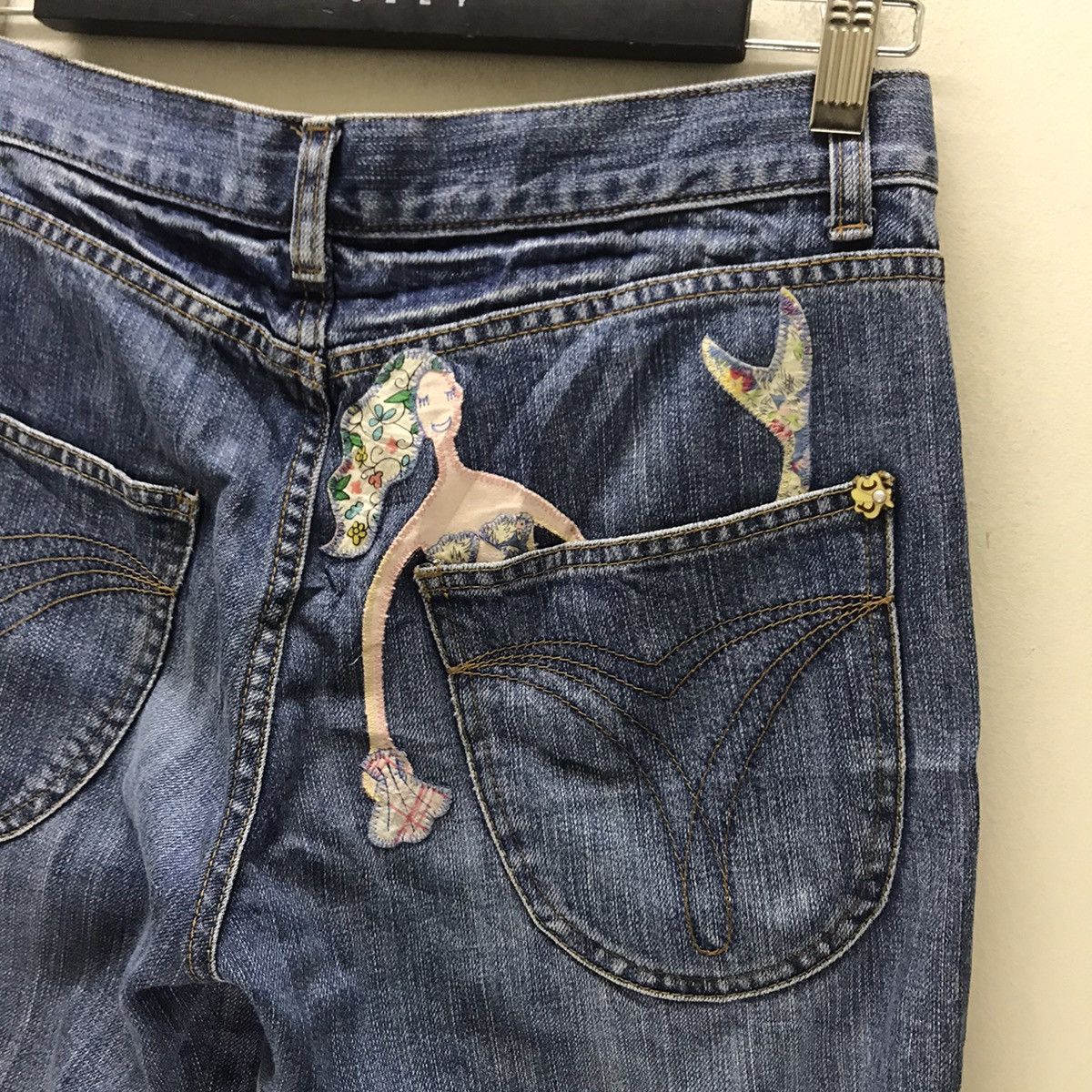 Tsumori Chisato Tsumori Chisato Denim Art Mermaid Patchwork Size US 30 / EU 46 - 12 Thumbnail