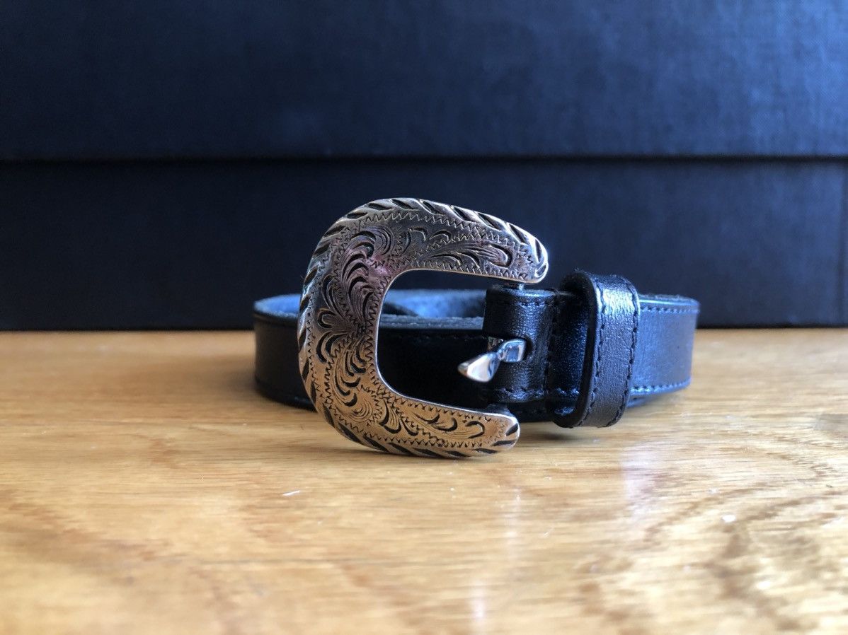 FW14 Saint Laurent Paris x Hedi Slimane narrow Western Belt
