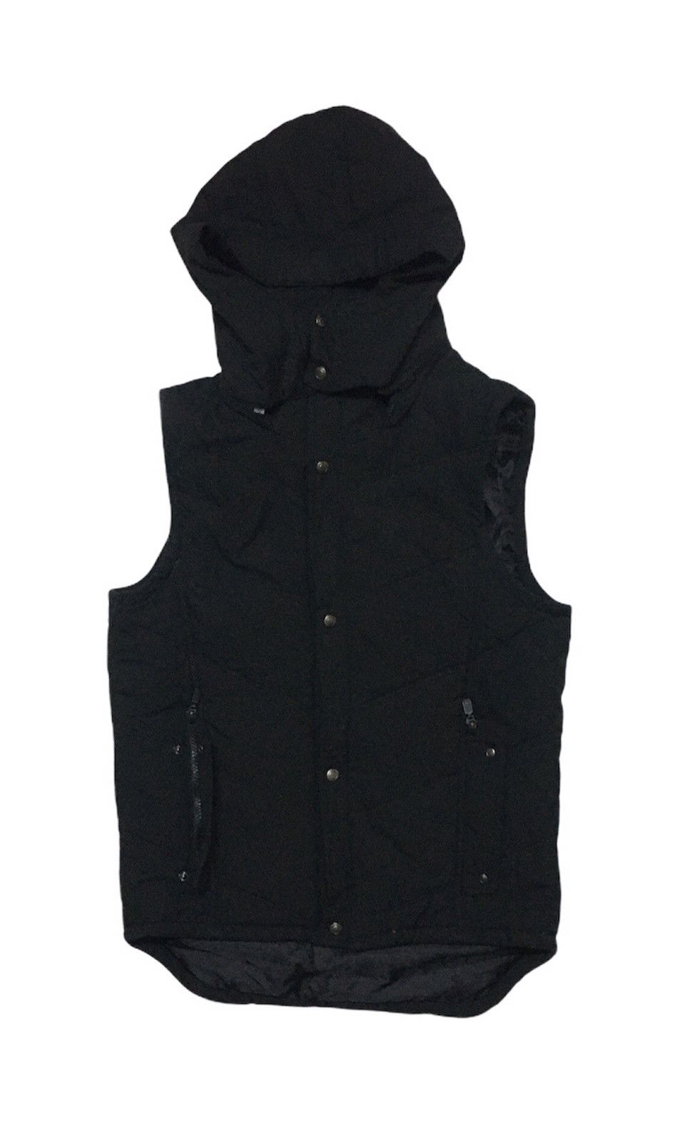 Japanese Brand Klein Plus Homme Flap Puffer Vest With Hoddie