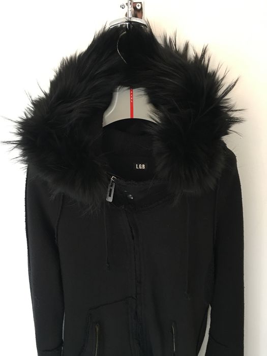 Le Grande Bleu (L.G.B.) LGB **GIANT** RACOON FUR HOOD PARKA size 3 NWT ...