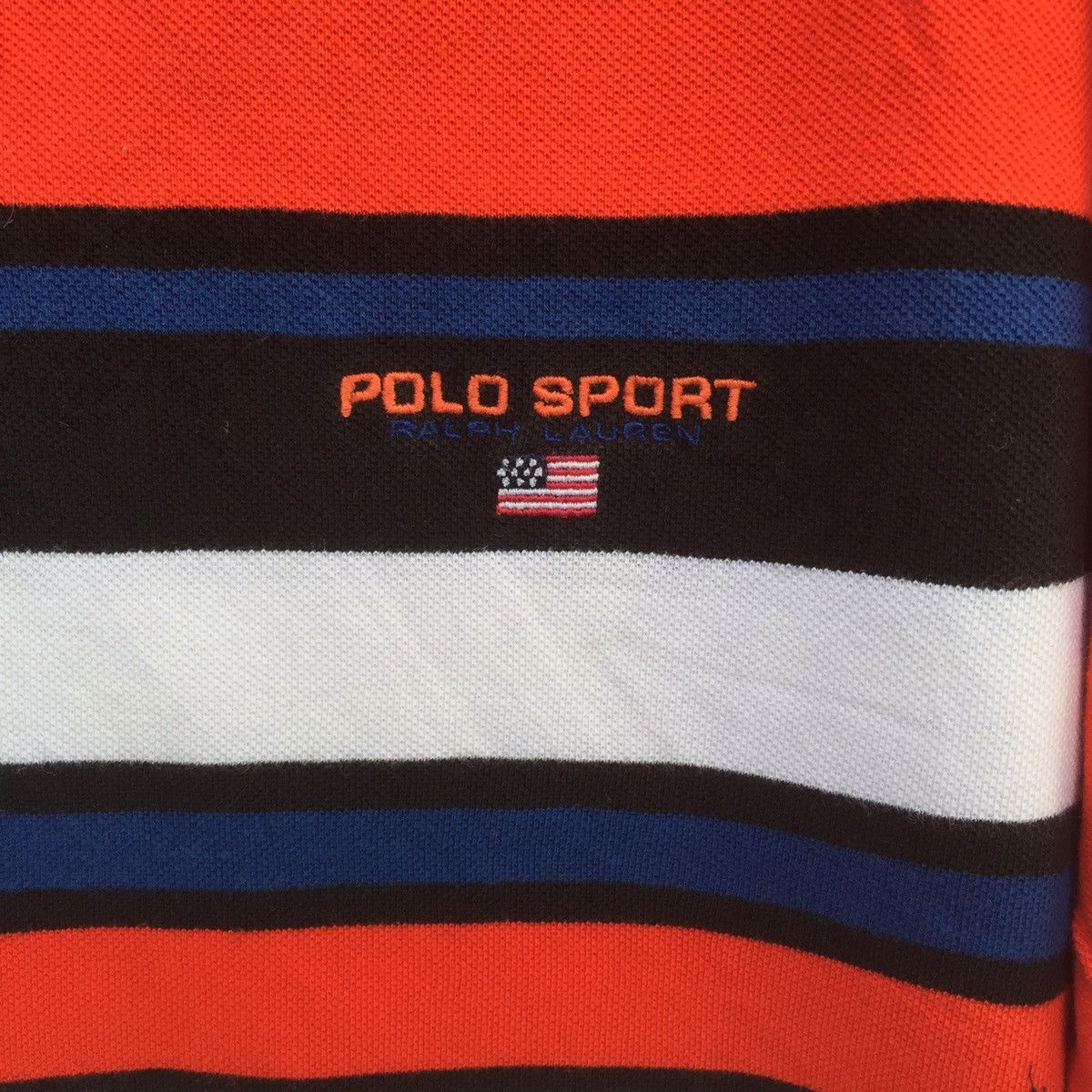 Polo Ralph Lauren Vintage 90s Polo Sport by Ralph Lauren Ringer Polo | XL Size US XL / EU 56 / 4 - 4 Thumbnail