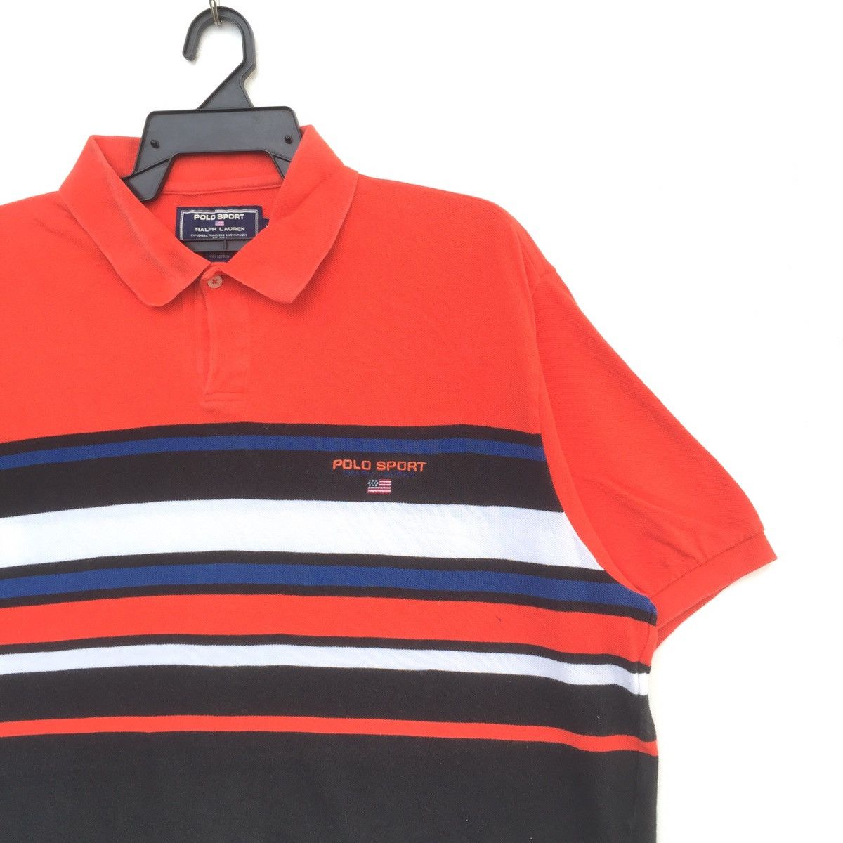 Polo Ralph Lauren Vintage 90s Polo Sport by Ralph Lauren Ringer Polo | XL Size US XL / EU 56 / 4 - 2 Thumbnail
