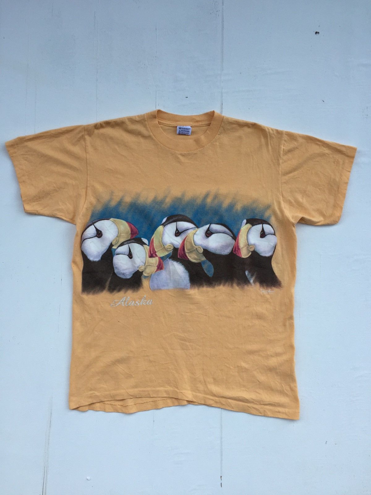 Habitat Vintage Alaska Puffin Tee Shirt Size US L / EU 52-54 / 3 - 1 Thumbnail