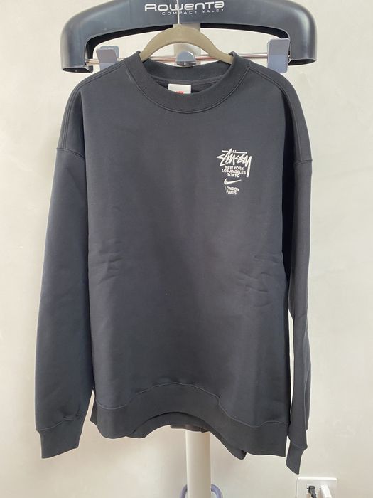 Nike Stussy x Nike International Crewneck Sweatshirt Black Grailed