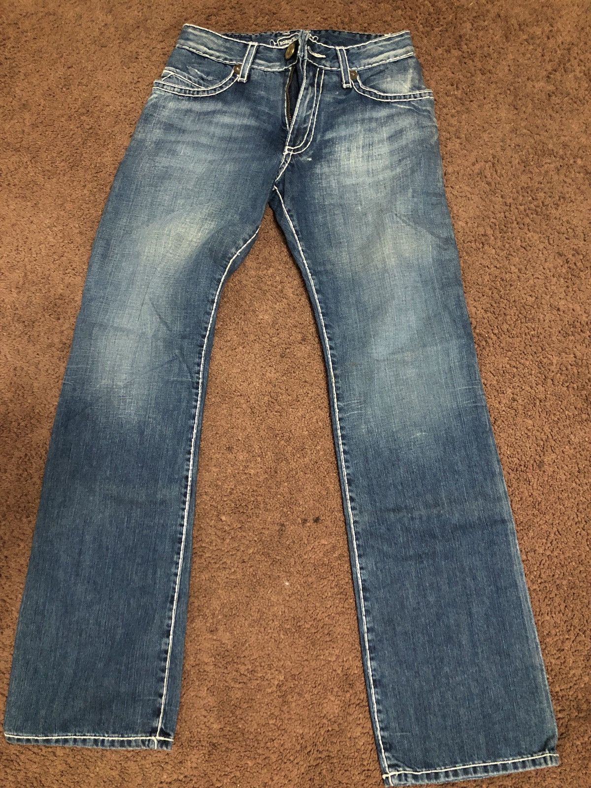 NEW ROBINS newest JEANS HEAVY STITCH BLUE SZ 28