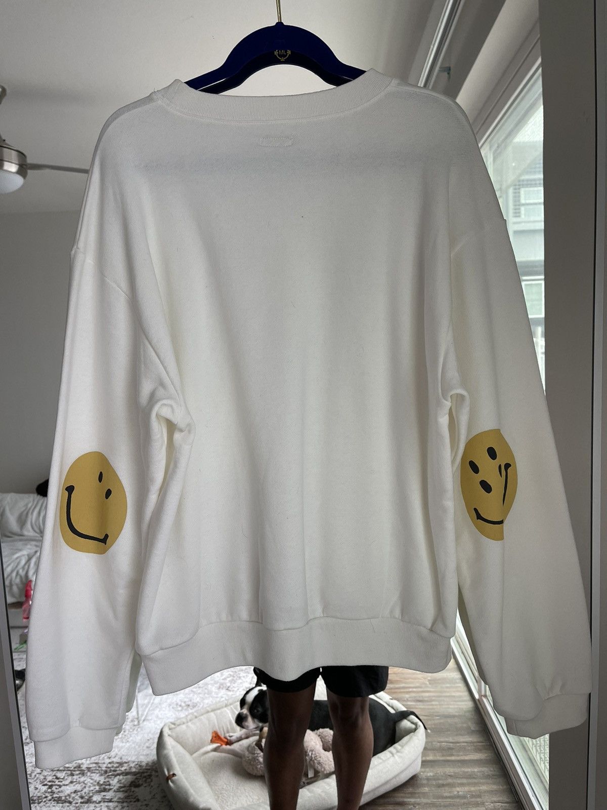 Kapital Elbow-Smiley Crewneck Sweatshirt
