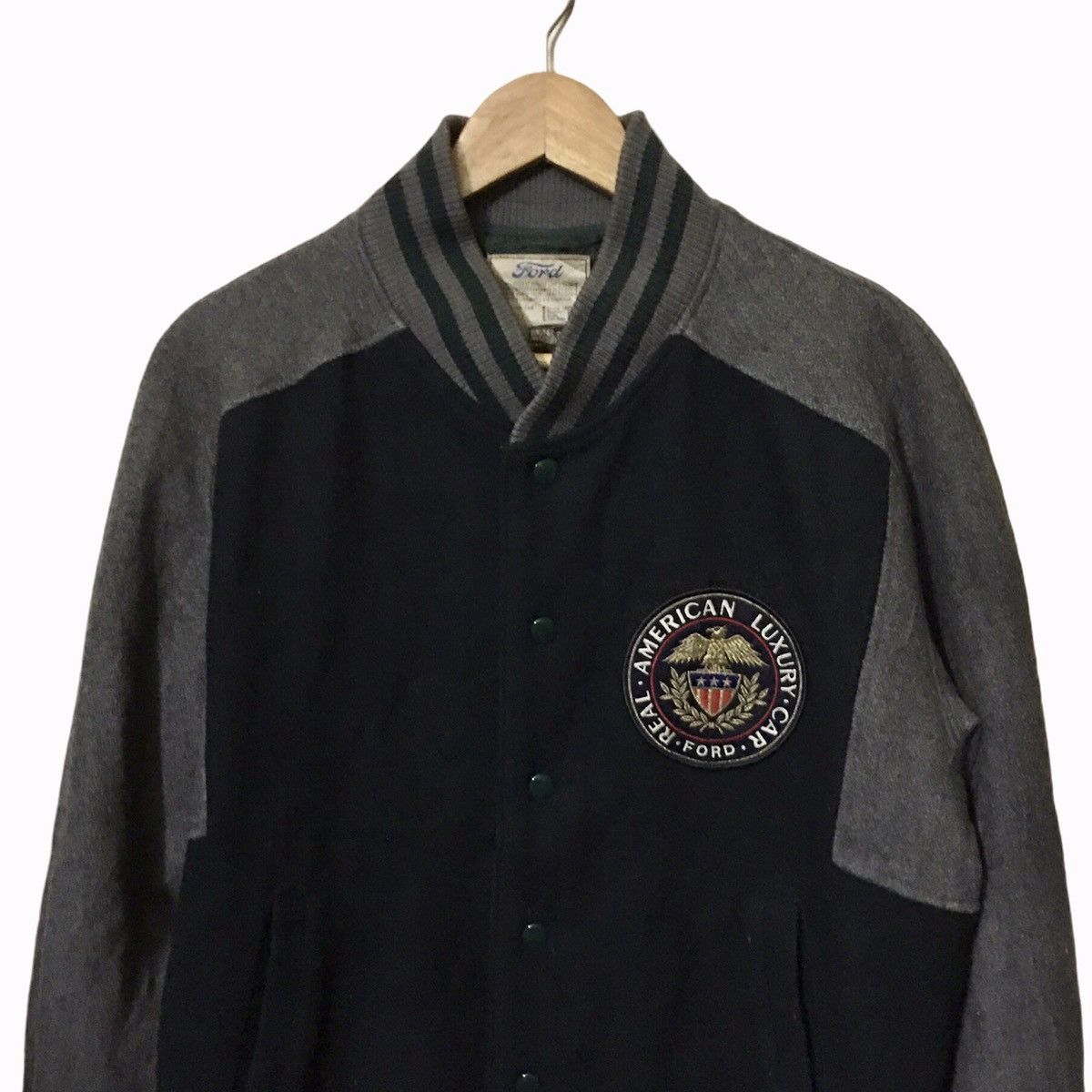 Ford × Vintage Vtg Ford by Autorama Wool Varsity Jacket Size US L / EU 52-54 / 3 - 2 Thumbnail