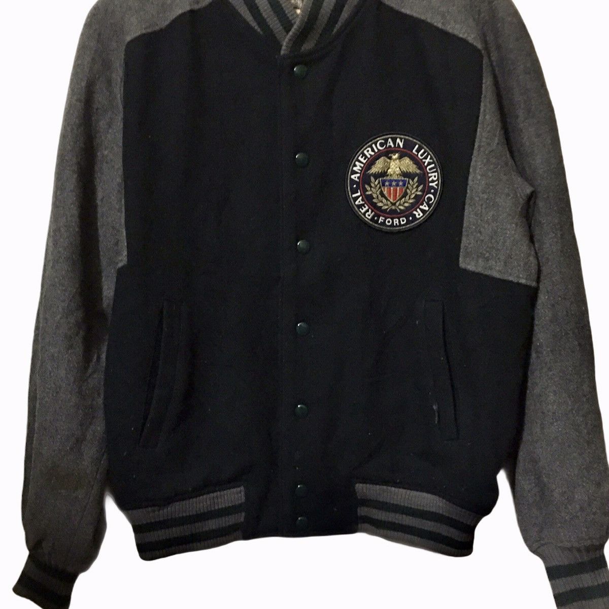 Ford × Vintage Vtg Ford by Autorama Wool Varsity Jacket Size US L / EU 52-54 / 3 - 3 Thumbnail