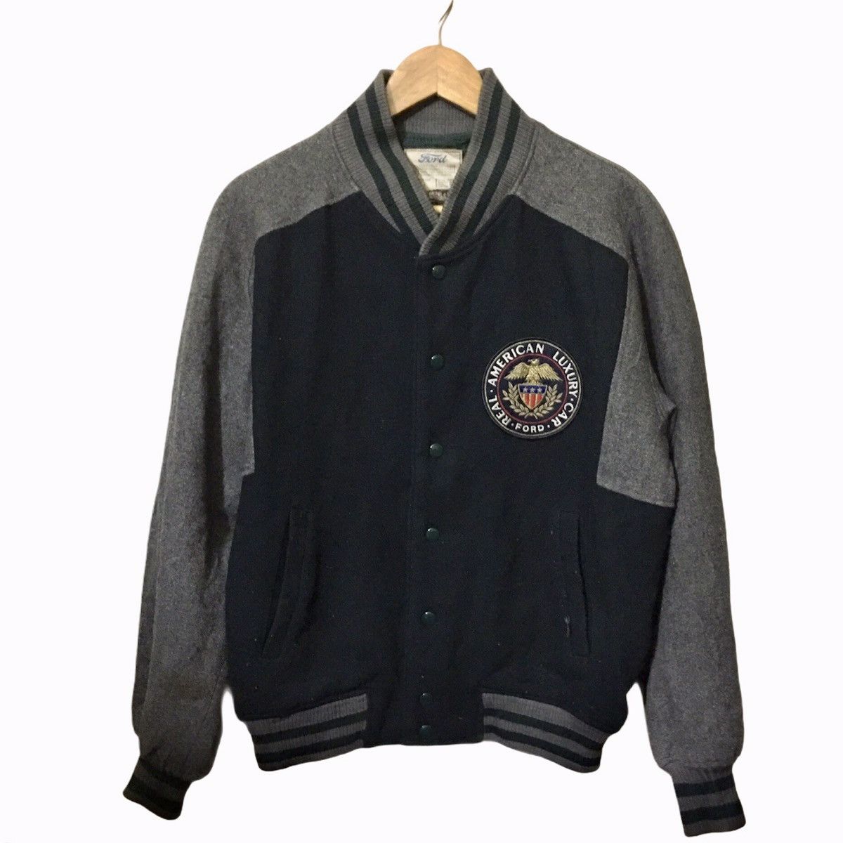 Ford × Vintage Vtg Ford by Autorama Wool Varsity Jacket Size US L / EU 52-54 / 3 - 1 Thumbnail