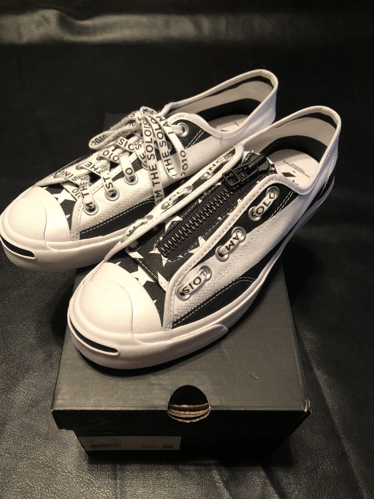 Converse The soloist Converse Jack Purcell Zip Ox Black Americana Grailed