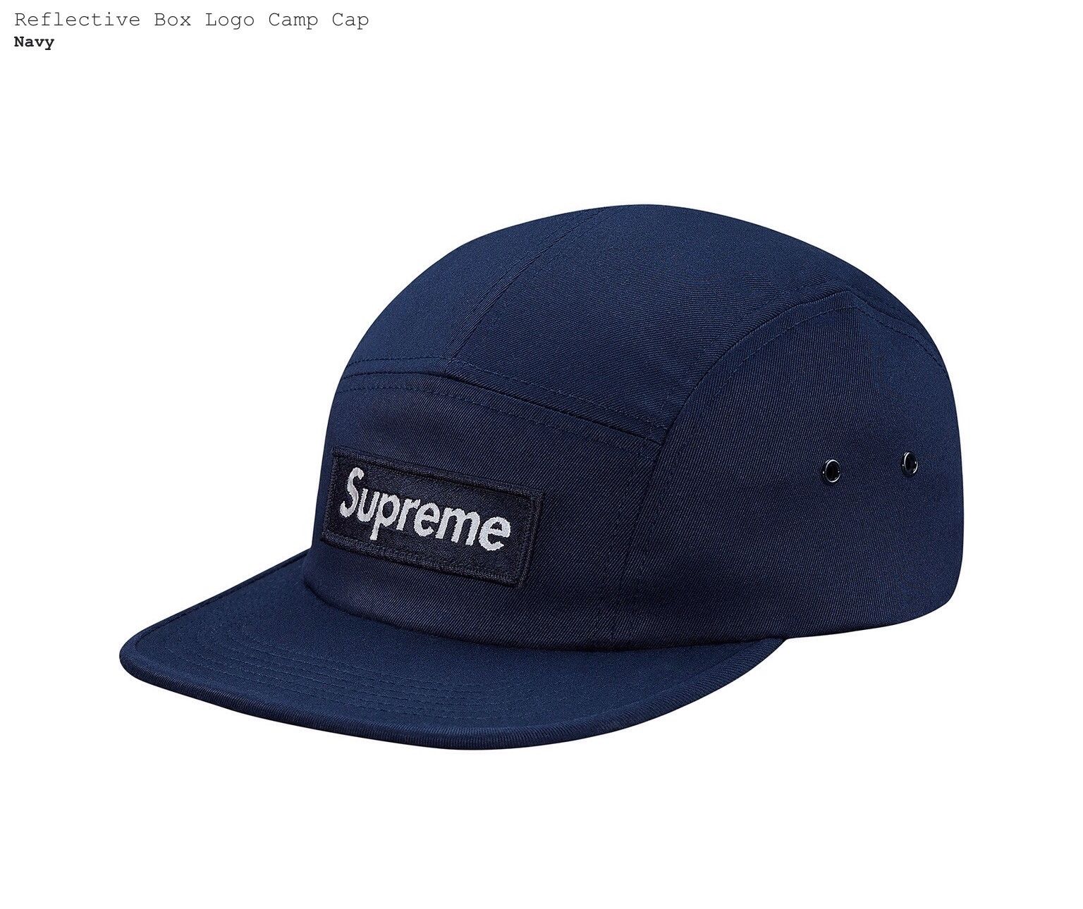Supreme Reflective Box Logo Camp Cap | Grailed
