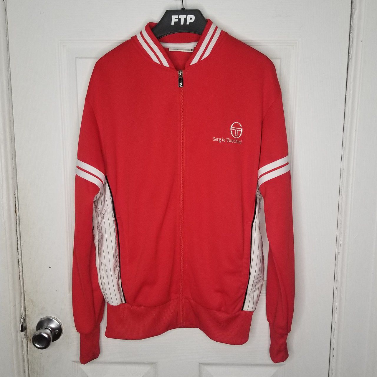 Vintage VTG Sergio Tacchini Embroidered Logo Zip Up Track Jacket Size US S / EU 44-46 / 1 - 1 Preview
