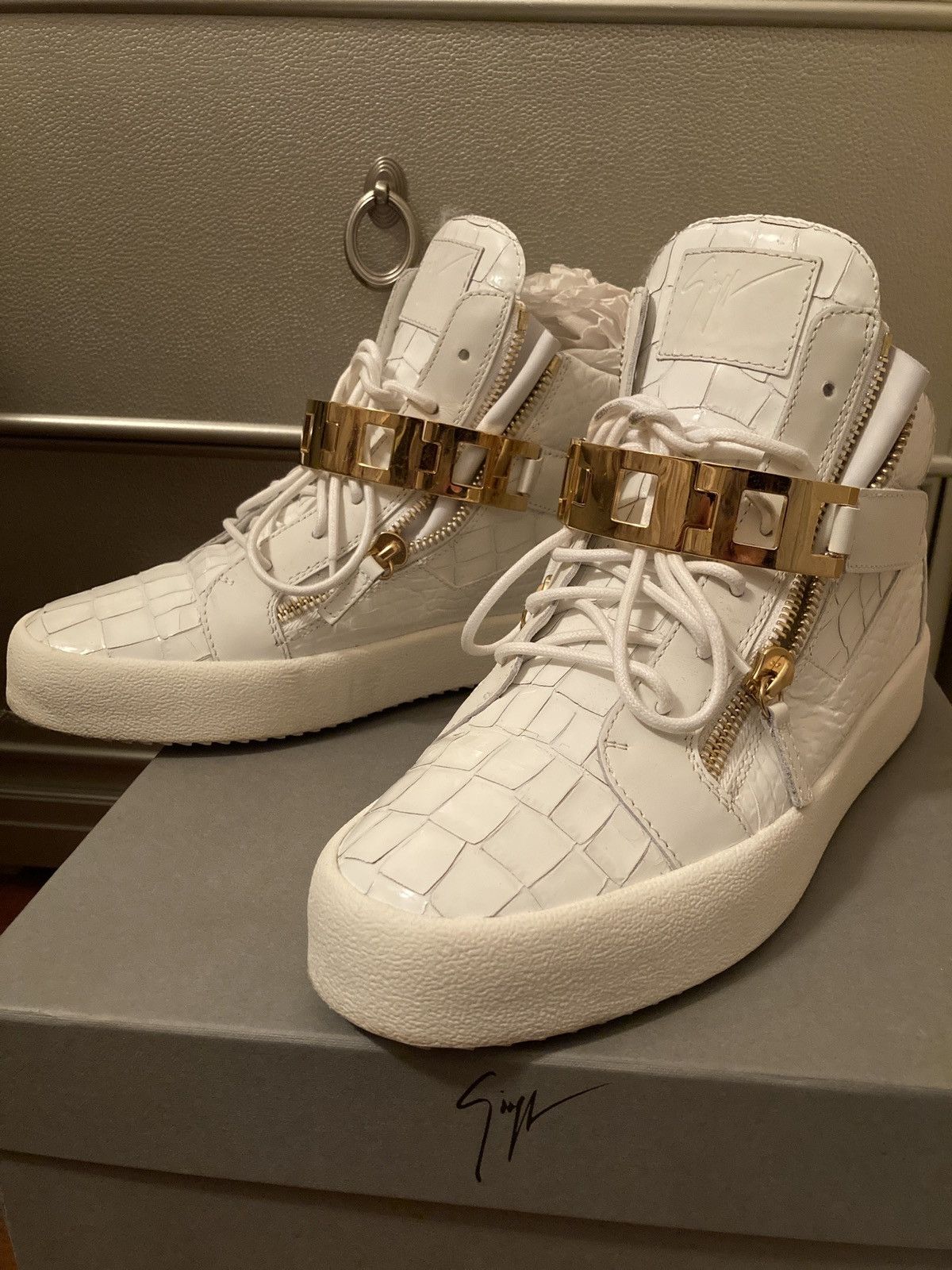 Giuseppe Zanotti giuseppe zanotti double zip high top sneakers Size US 11 / EU 44 - 1 Thumbnail