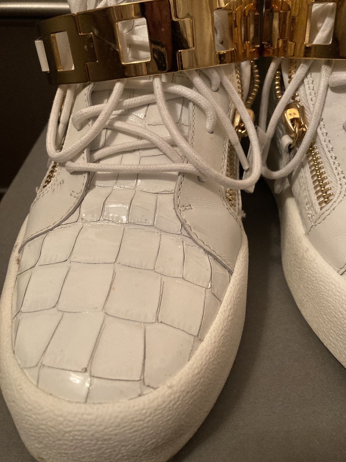 Giuseppe Zanotti giuseppe zanotti double zip high top sneakers Size US 11 / EU 44 - 4 Thumbnail