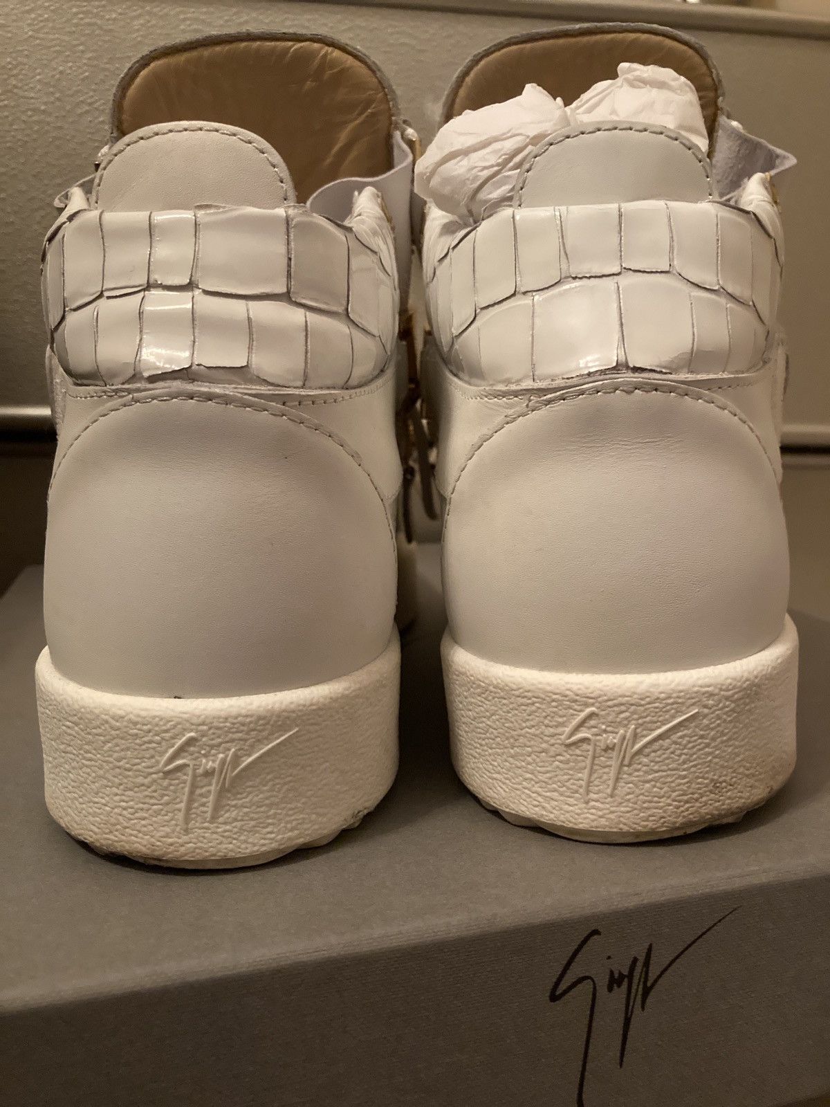 Giuseppe Zanotti giuseppe zanotti double zip high top sneakers Size US 11 / EU 44 - 6 Thumbnail