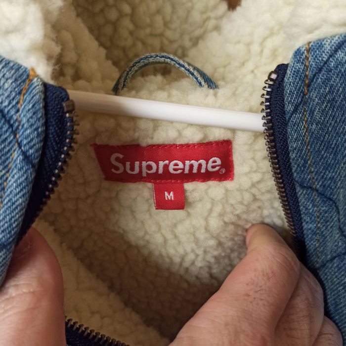 Supreme Supreme Quilted Denim Pilot Jacket | Grailed