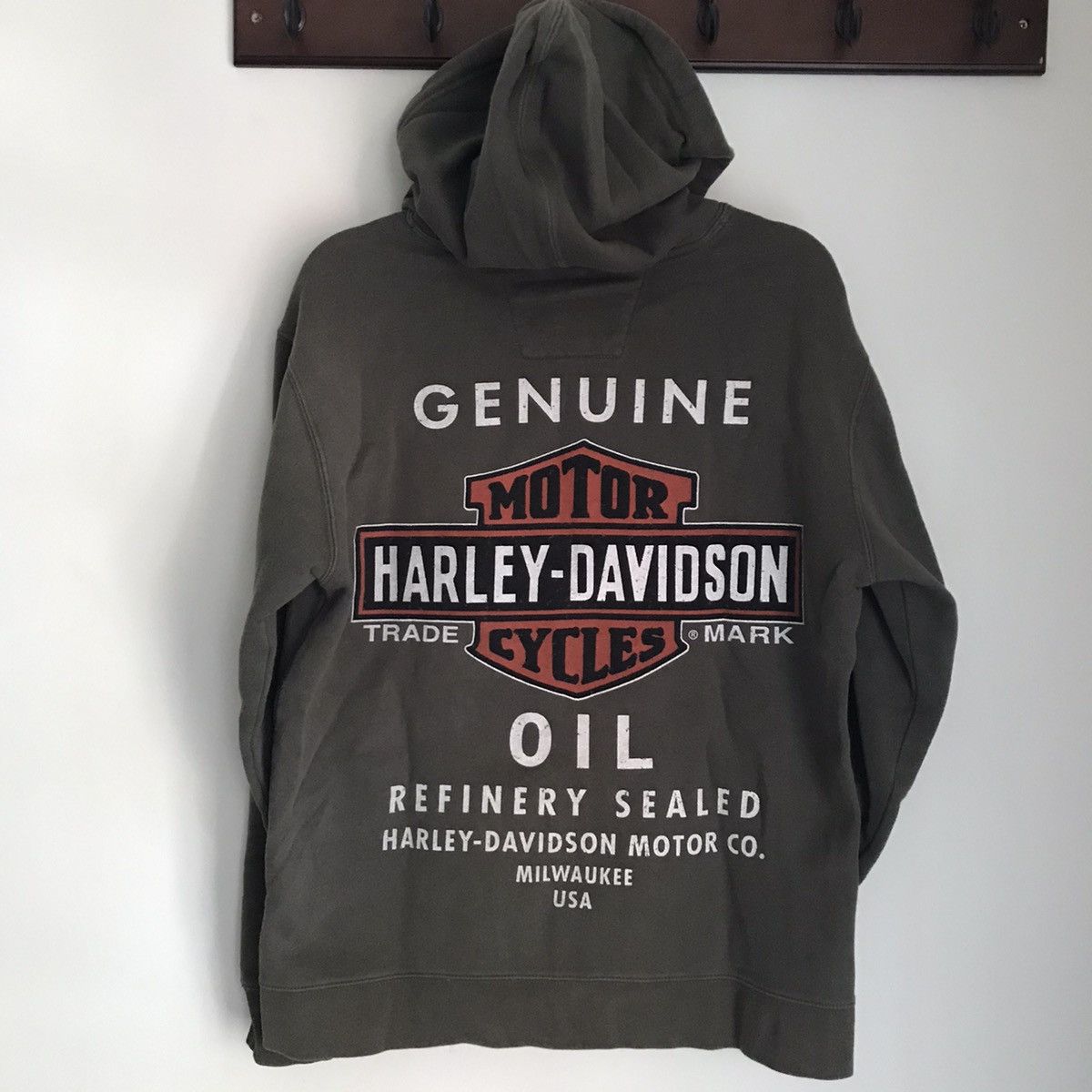 Harley Davidson Vintage Harley Davidson Oil Zip Hoodie Size US S / EU 44-46 / 1 - 1 Thumbnail